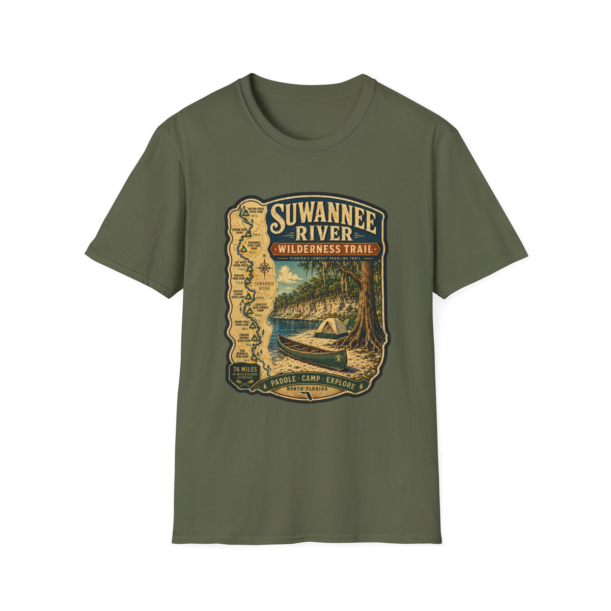 Suwannee River Wilderness Trail - Retro Tee