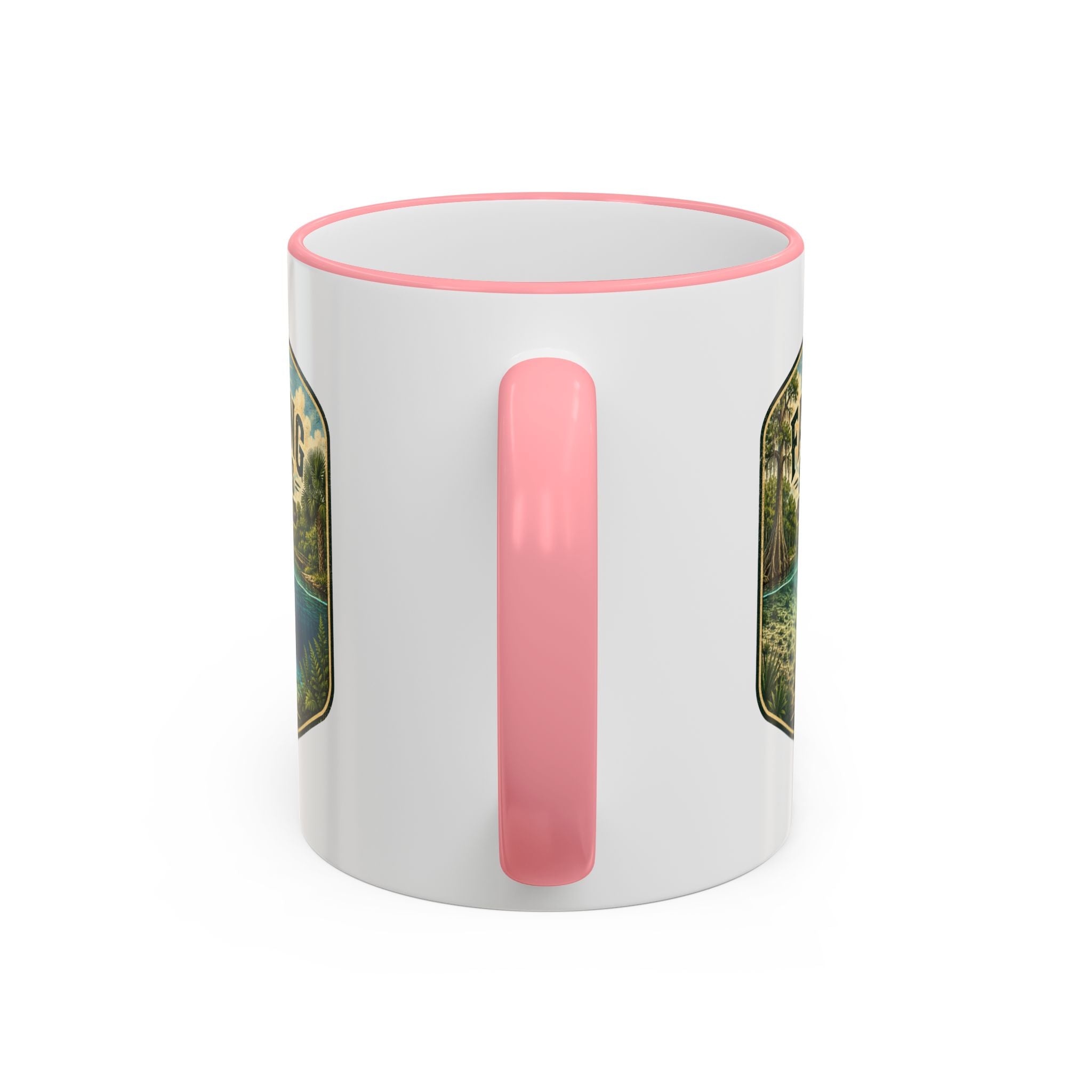 Fanning Springs Vintage Mug — Accent Rim & Handle 11oz/15oz