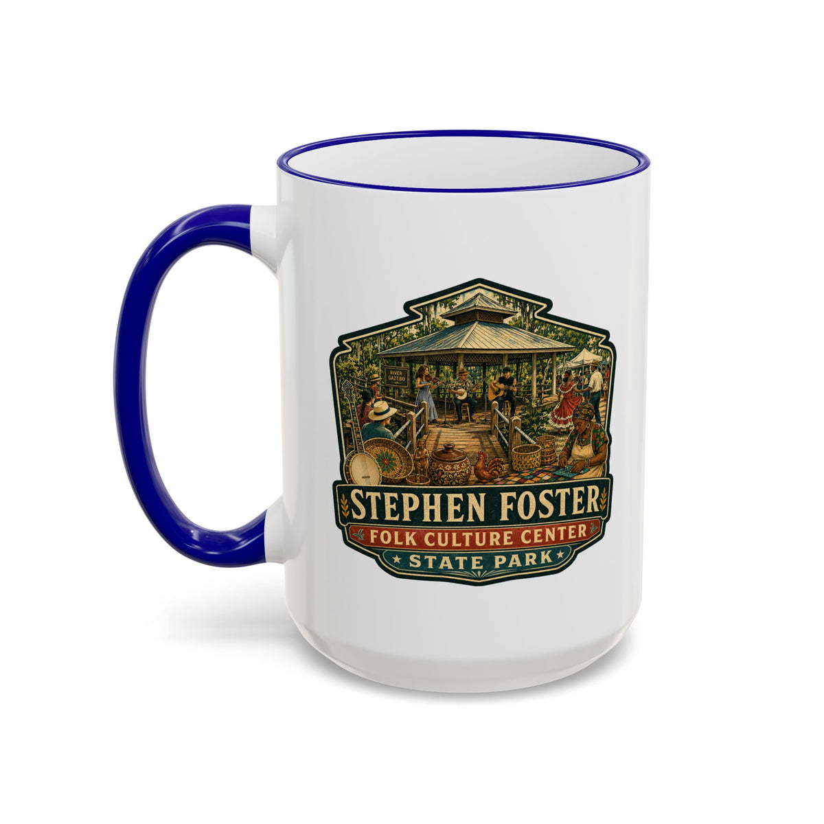 Stephen Foster Mug — Accent Rim & Handle 11oz/15oz