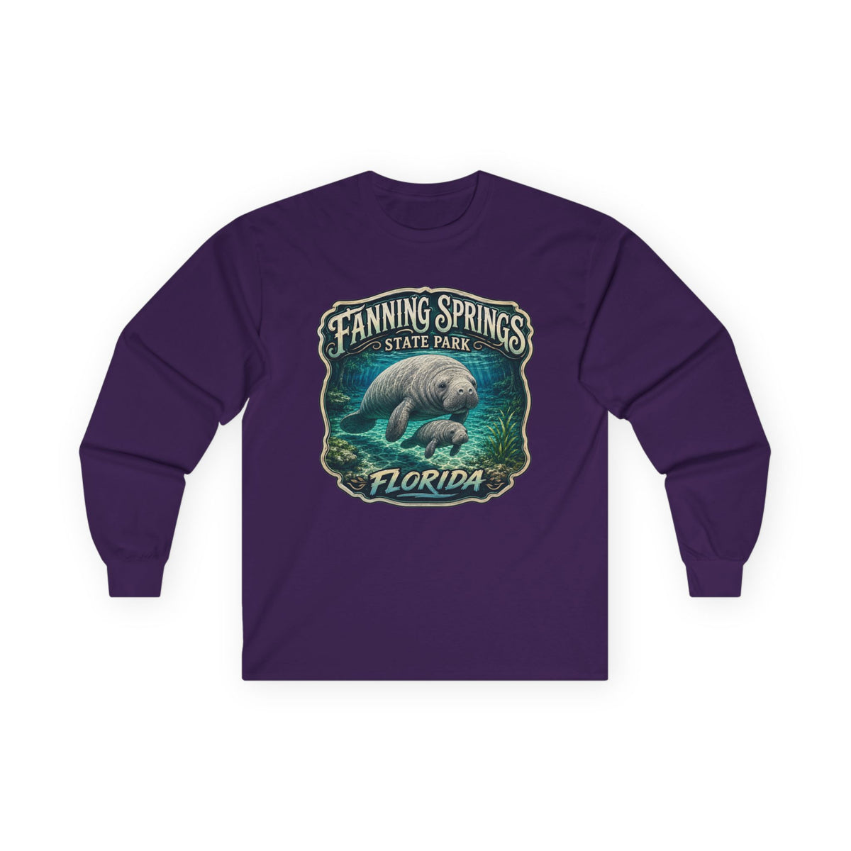 Manatee Mama Long Sleeve Tee — Vintage Fanning Springs