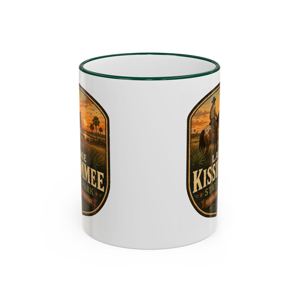 Lake Kissimmee Sunset Mug — Accent Rim & Handle 11oz/15oz