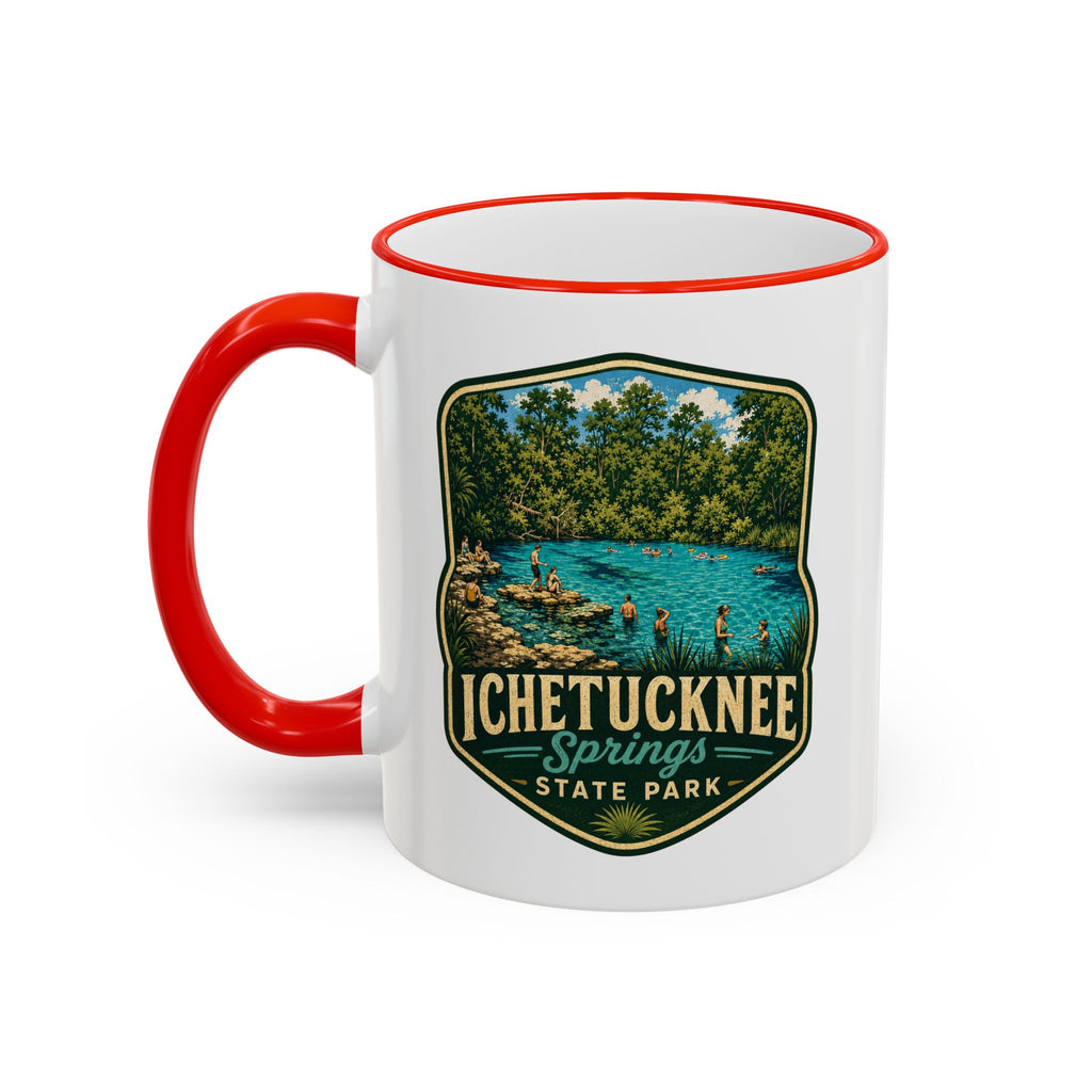 Ichetucknee Springs Vintage Mug — Accent Rim & Handle 11oz/15oz