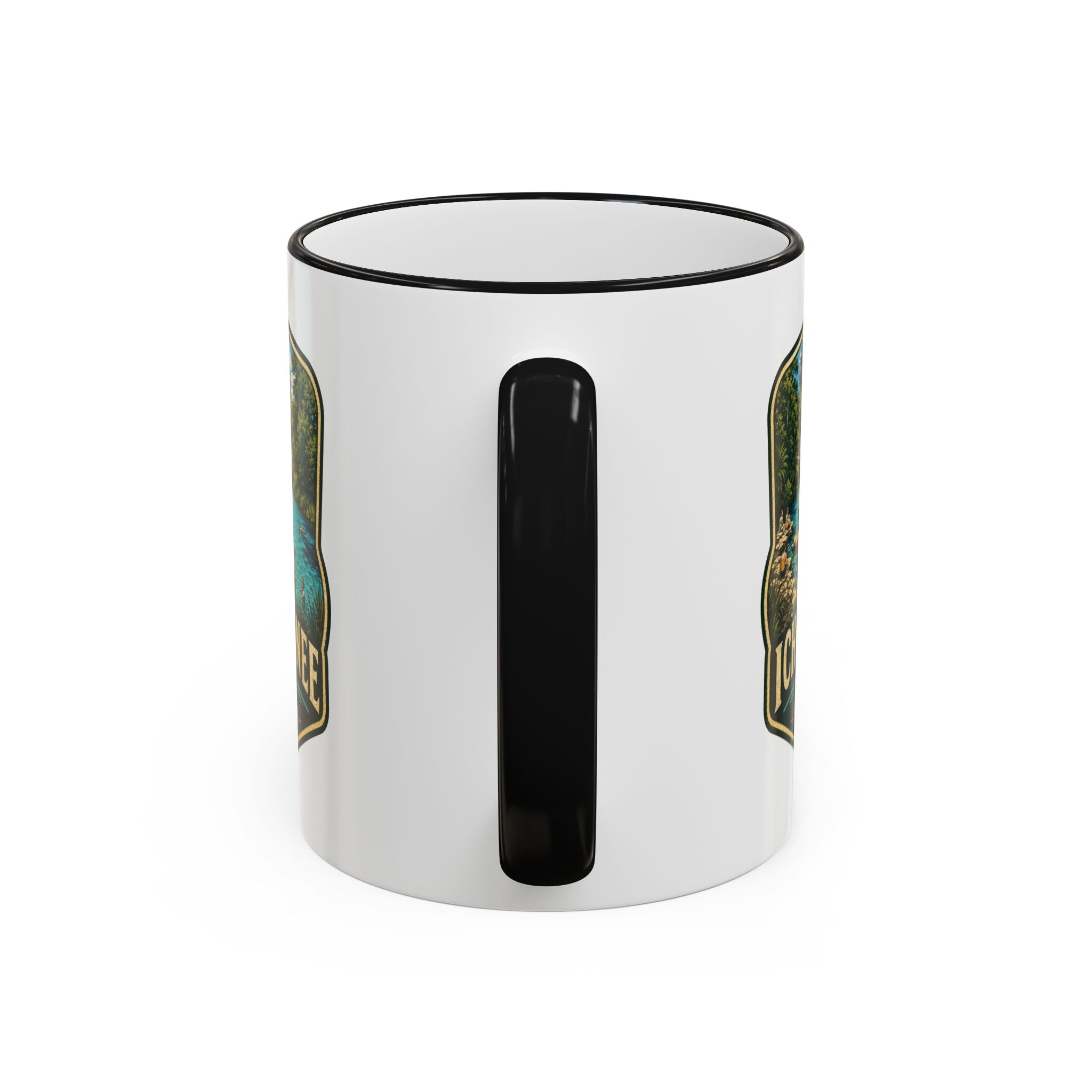 Ichetucknee Springs Vintage Mug — Accent Rim & Handle 11oz/15oz