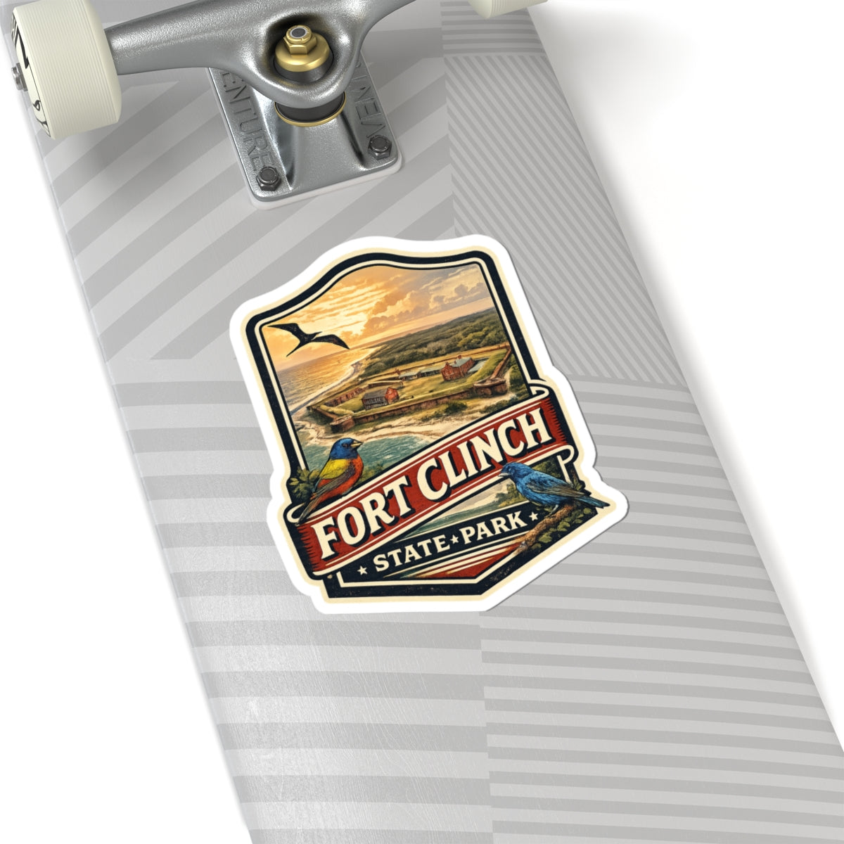 Fort Clinch State Park Sticker — Vintage Coastal Park Decal