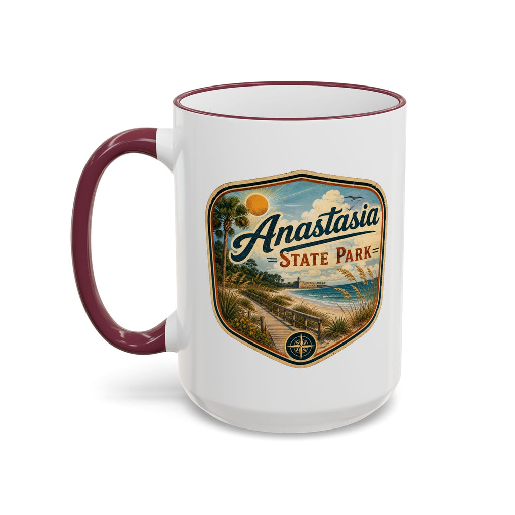 Anastasia Vintage Mug — Accent Rim & Handle 11oz/15oz