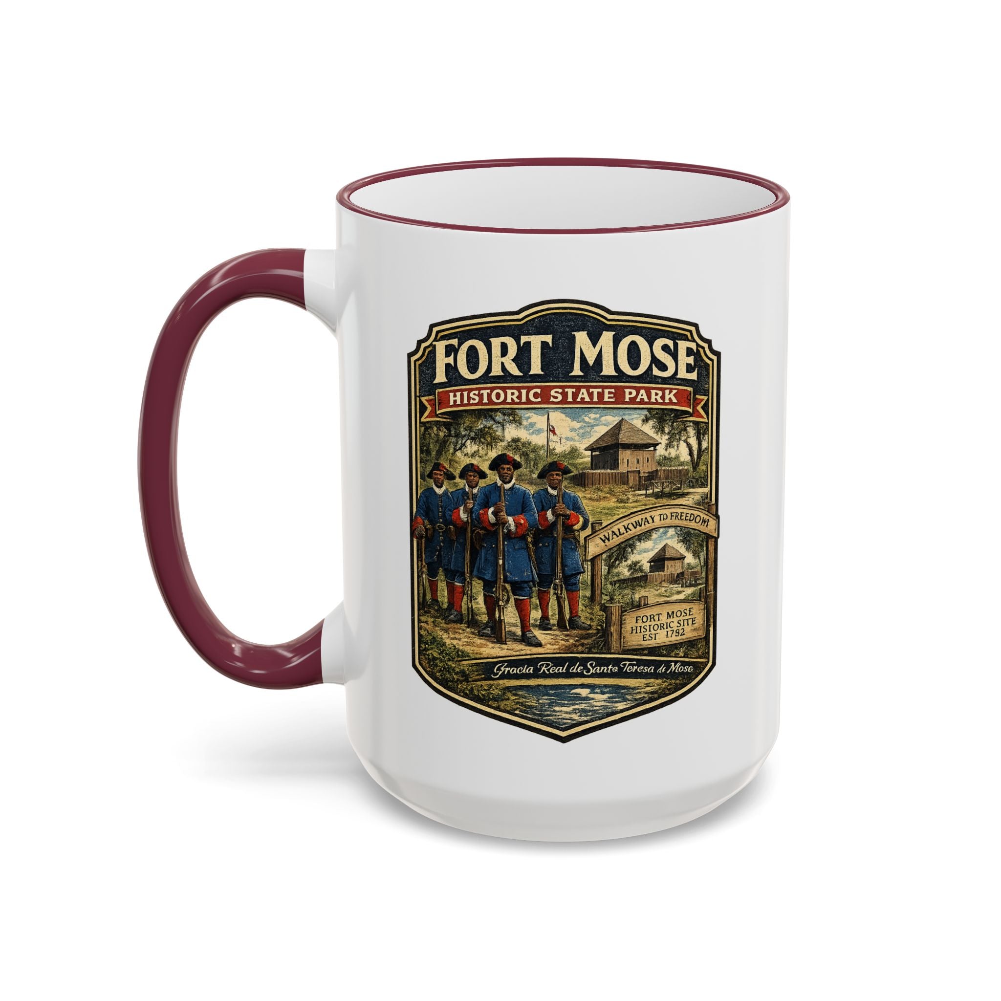 Fort Mose Accent Rim & Handle 11oz/15oz