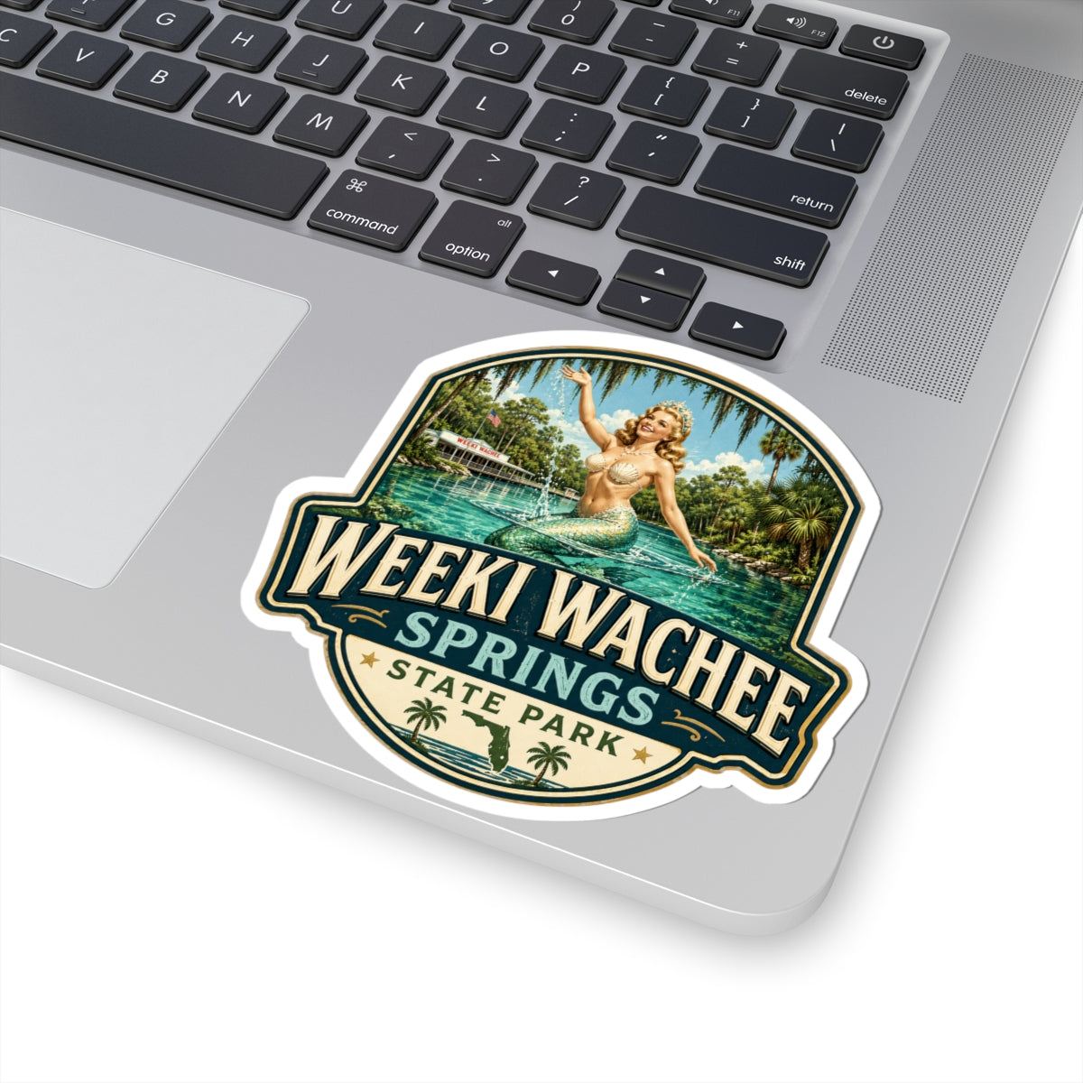 Weeki Wachee Springs State Park Mermaid Sticker — Vintage Travel Decal