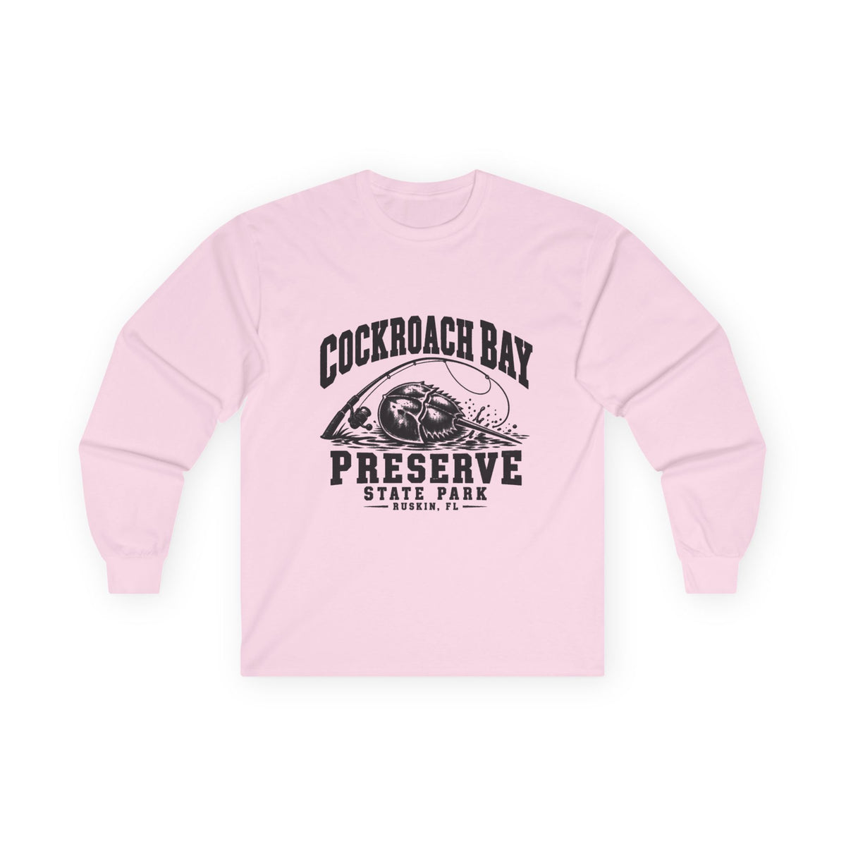Cockroach Bay Preserve State Park Fishing Emblem- Long Sleeve Tee