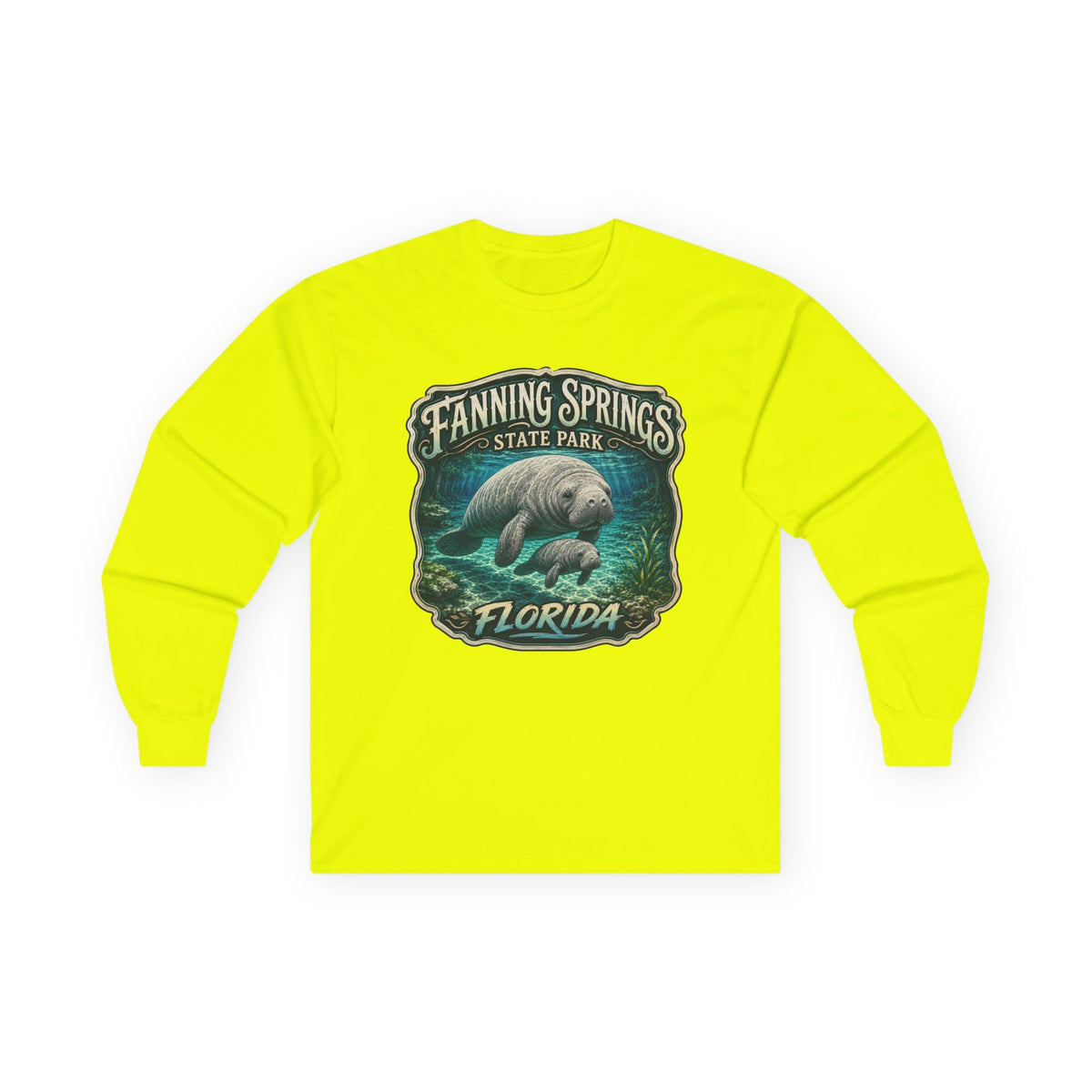 Manatee Mama Long Sleeve Tee — Vintage Fanning Springs