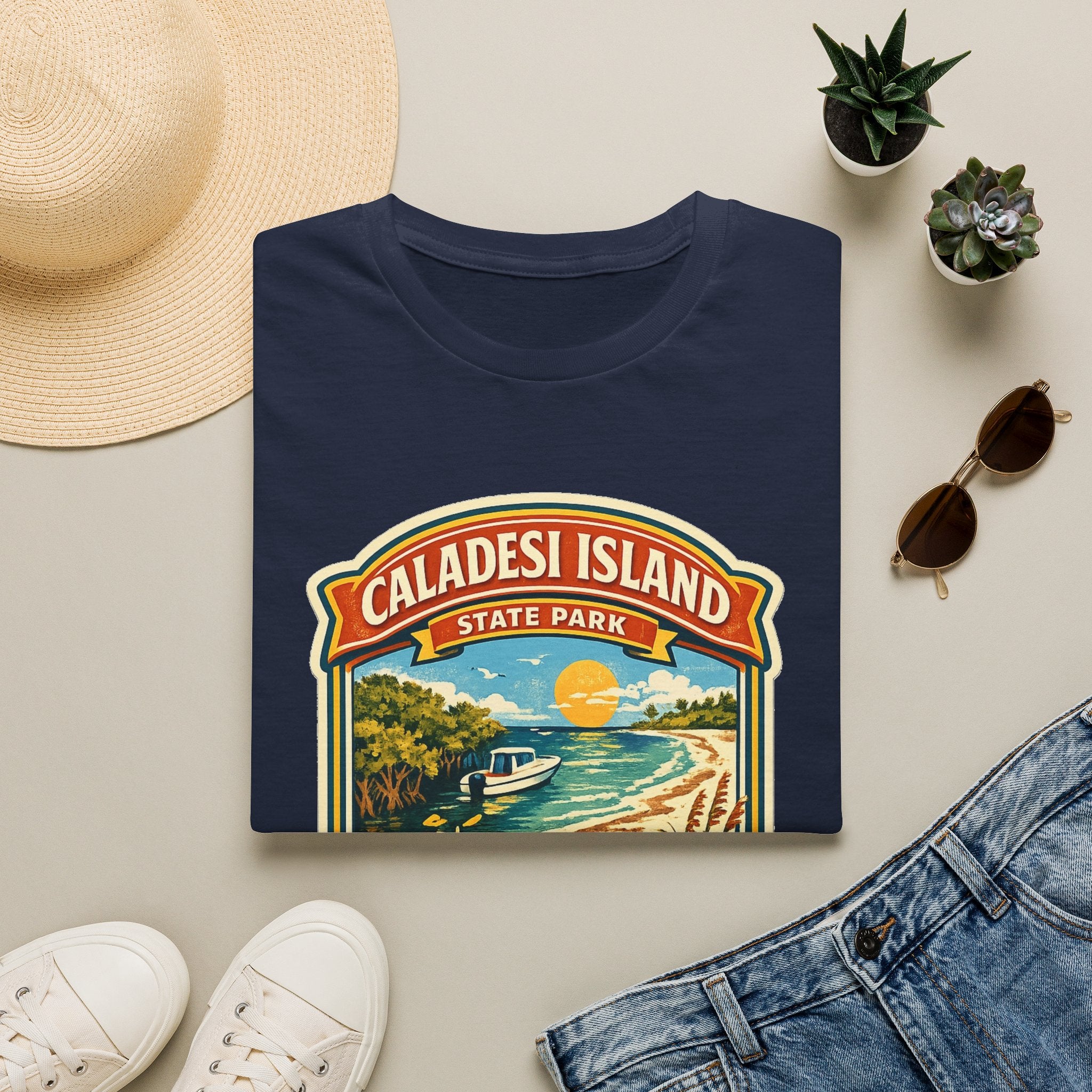 Caladesi Island- Retro Tee