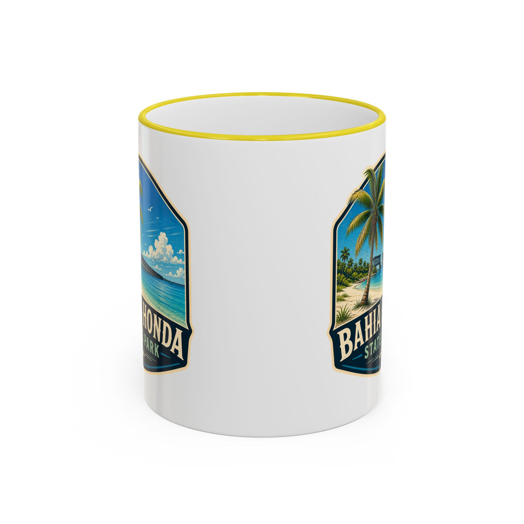 Bahia Honda Vintage Mug — Accent Rim & Handle 11oz/15oz
