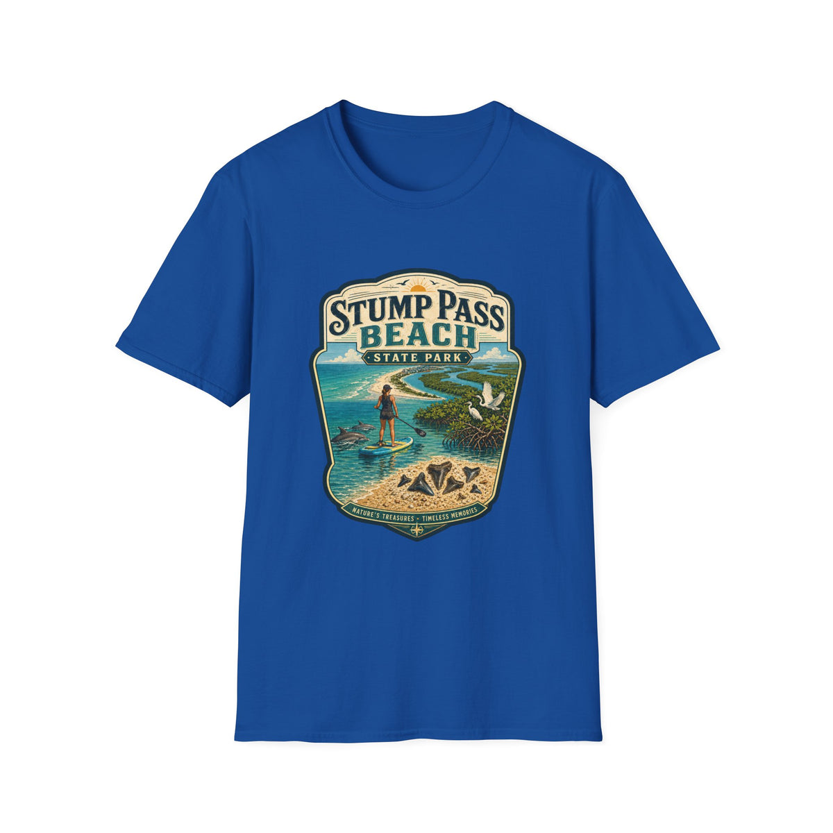 Stump Pass Beach — Retro Tee