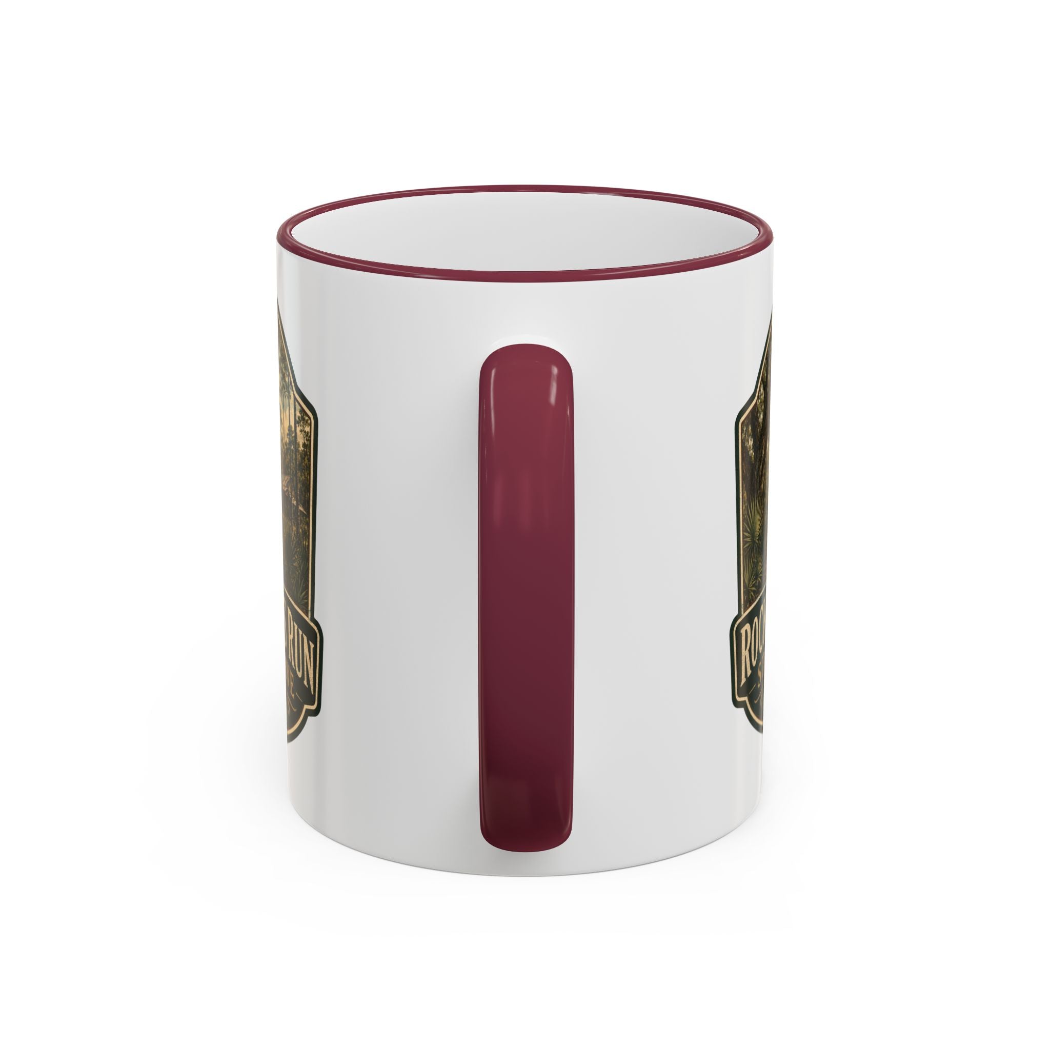 Rock Springs Run Vintage Mug — Accent Rim & Handle 11oz/15oz