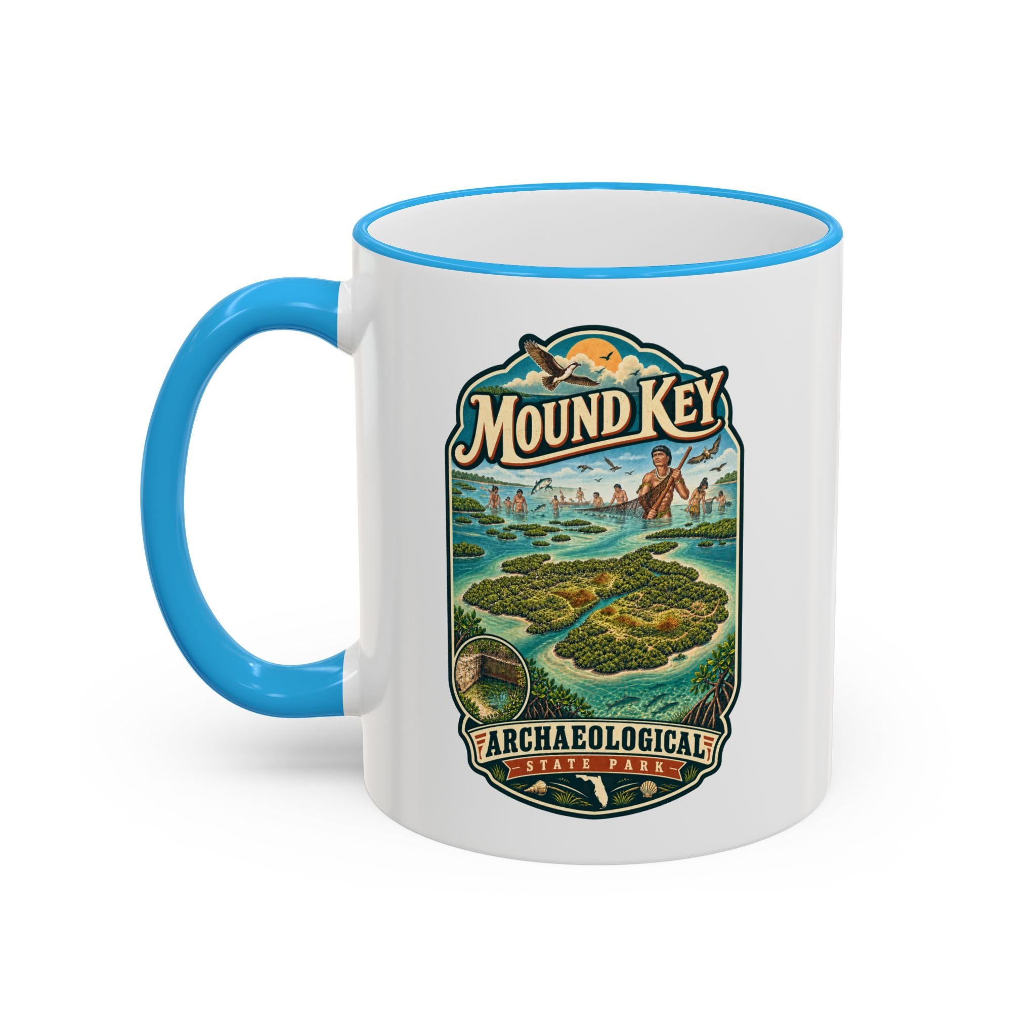 Mound Key Accent Rim & Handle 11oz/15oz