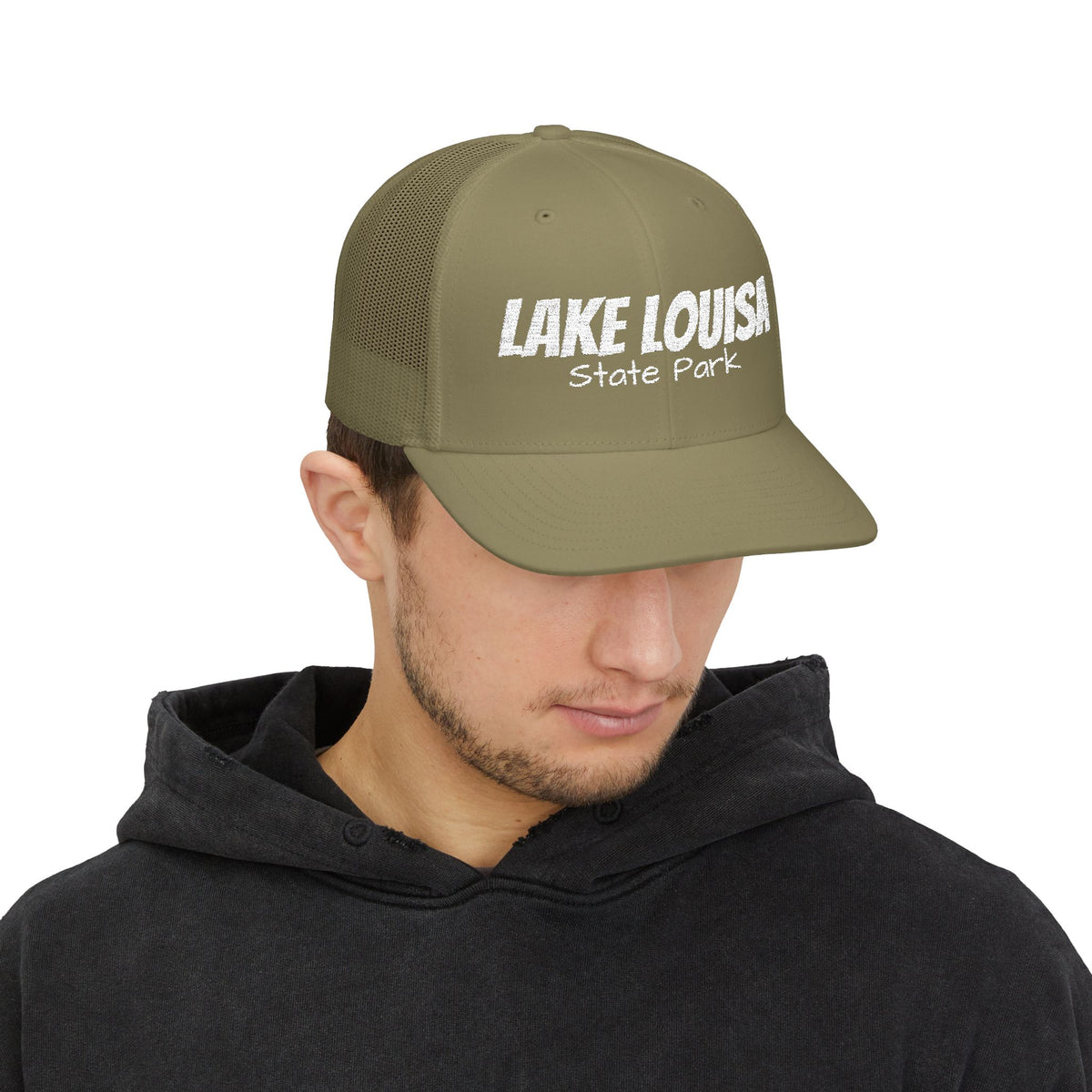 Lake Louisa State Park Trucker Cap — Retro Outdoor Snapback Hat