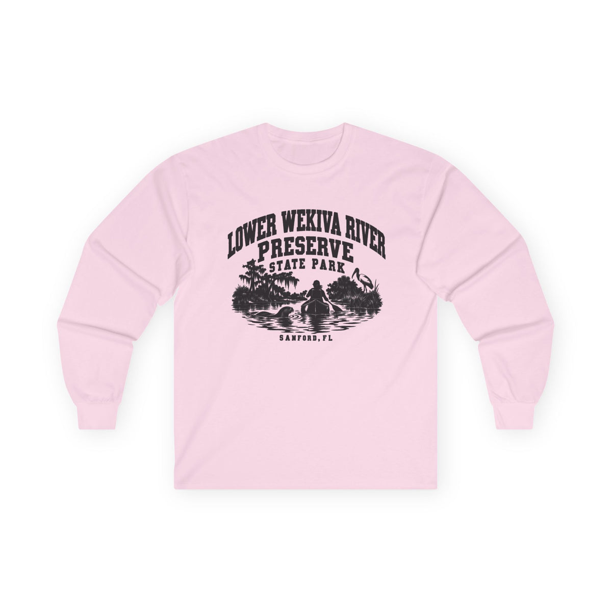 Lower Wekiva River Preserve State Park Logo- Long Sleeve Tee