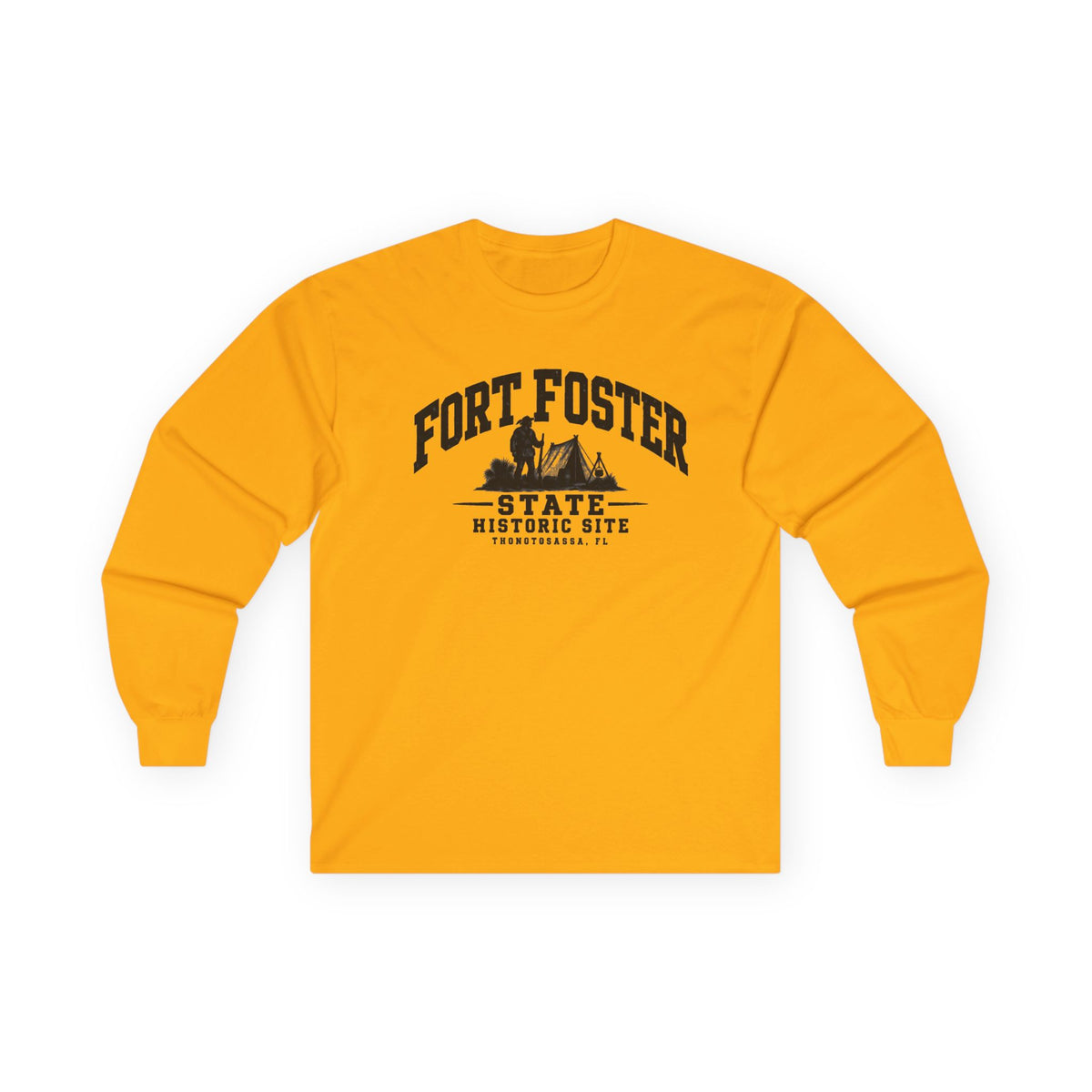 Fort Foster State Historic Site Logo- Long Sleeve Tee