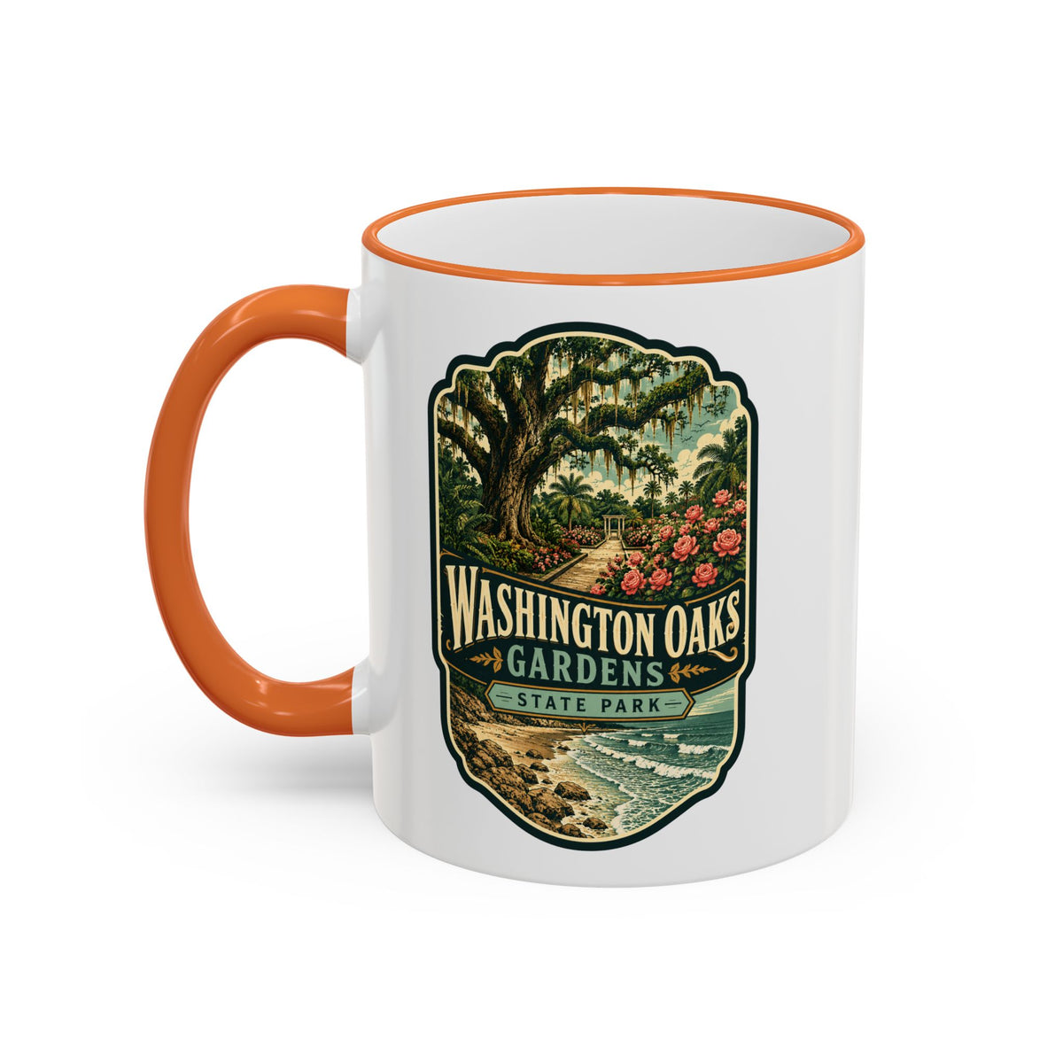 Washington Oaks Mug — Accent Rim & Handle 11oz/15oz