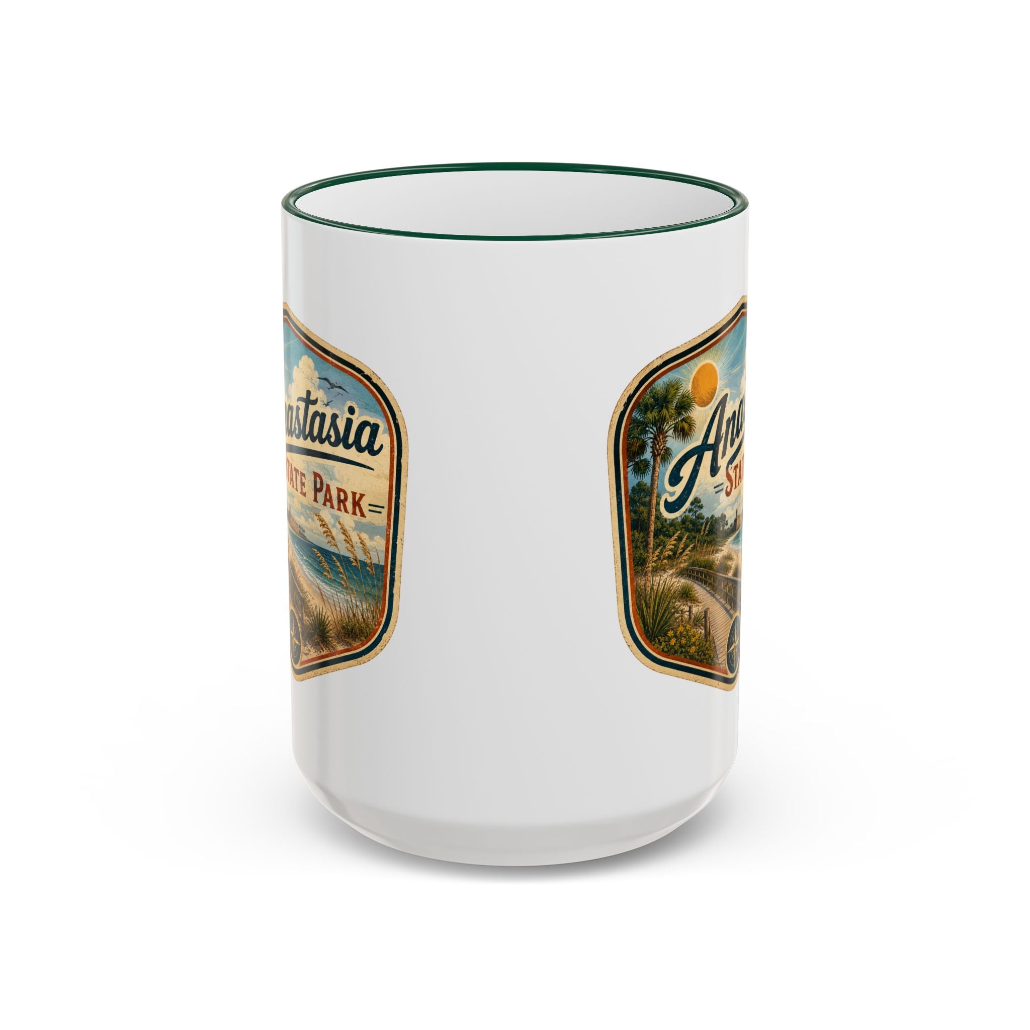 Anastasia Vintage Mug — Accent Rim & Handle 11oz/15oz