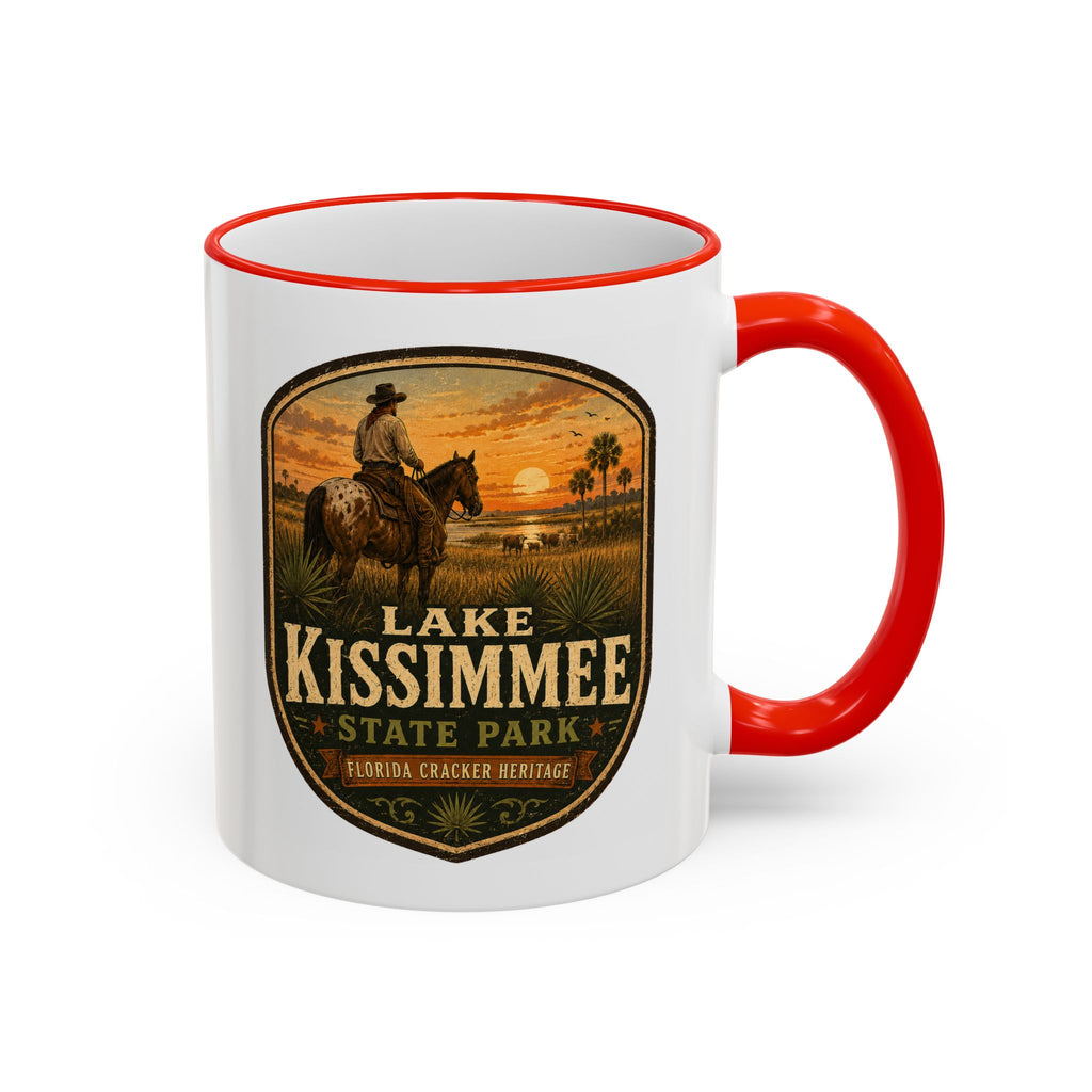 Lake Kissimmee Sunset Mug — Accent Rim & Handle 11oz/15oz