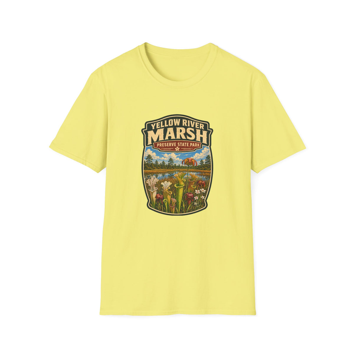Yellow River Marsh — Retro Tee