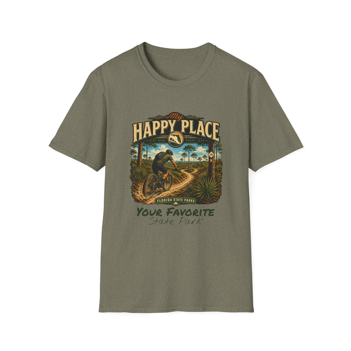 CUSTOMIZABLE Mountain Bike- Retro Tee