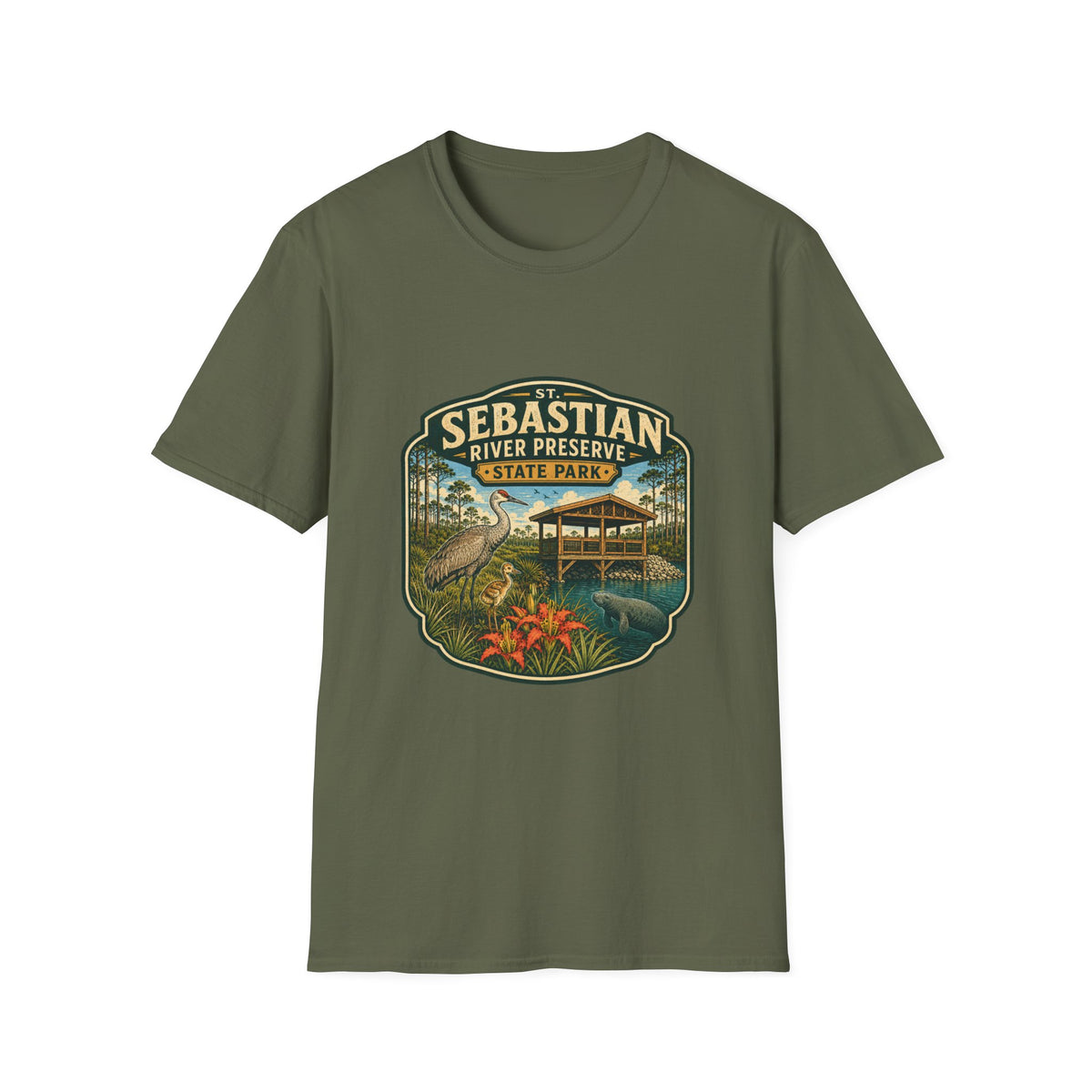 St. Sebastian River — Retro Tee