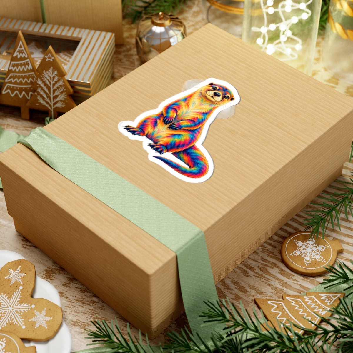 Rainbow Vigilant Otter Sticker