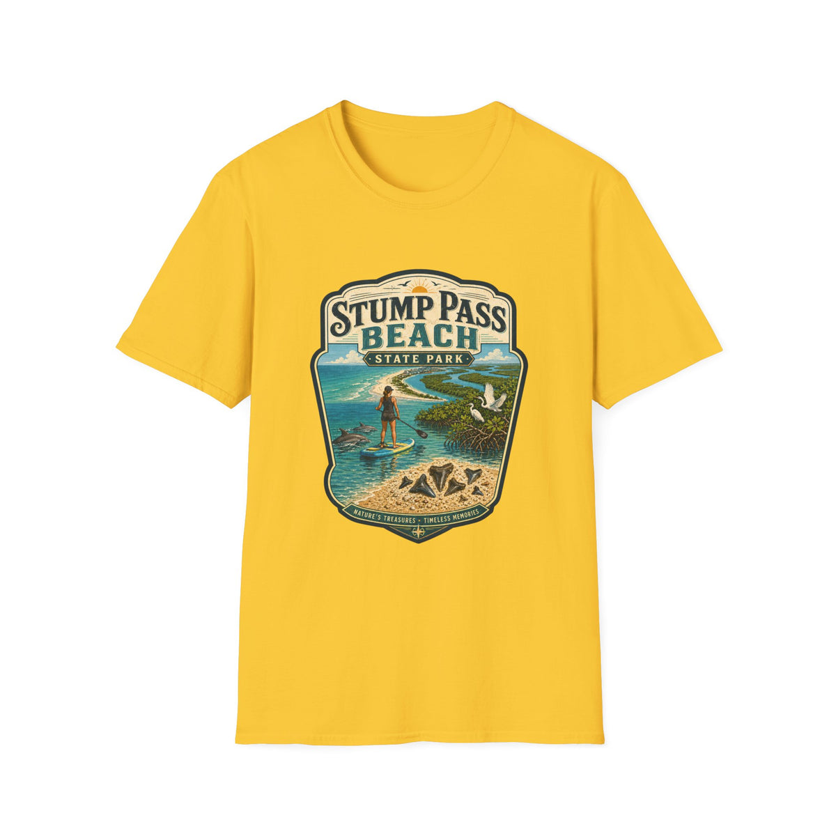 Stump Pass Beach — Retro Tee