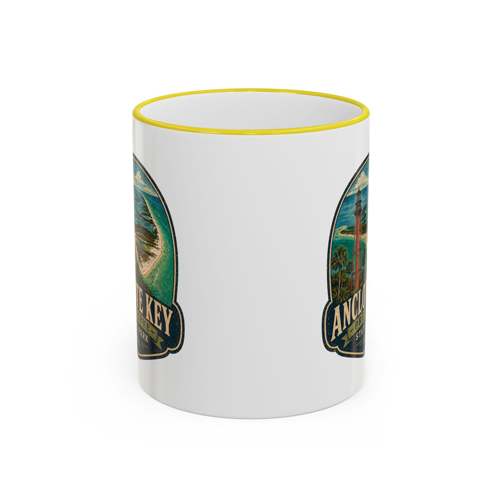 Anclote Key Vintage Mug — Accent Rim & Handle 11oz/15oz