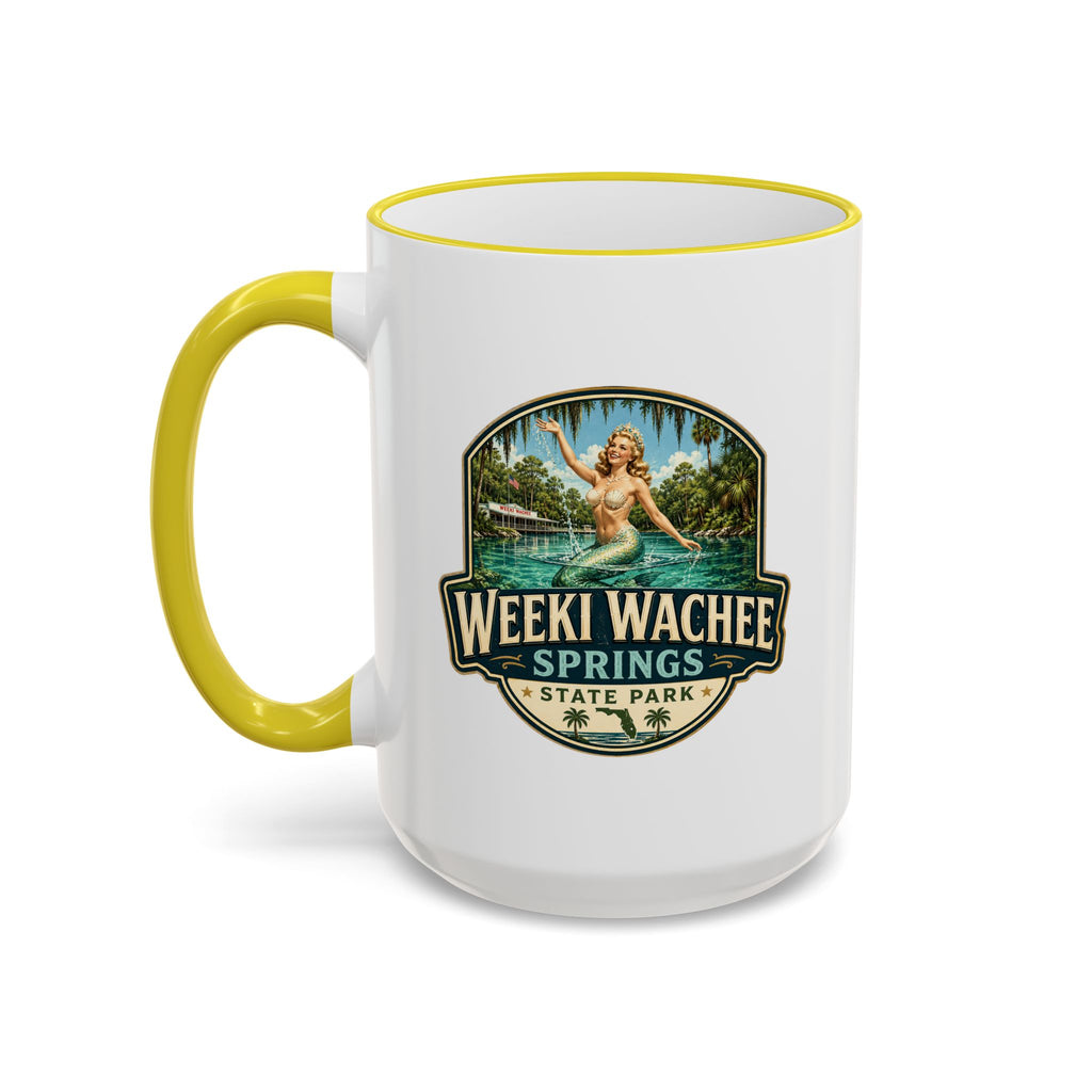 Weeki Wachee Vintage Mug — Accent Rim & Handle 11oz/15oz