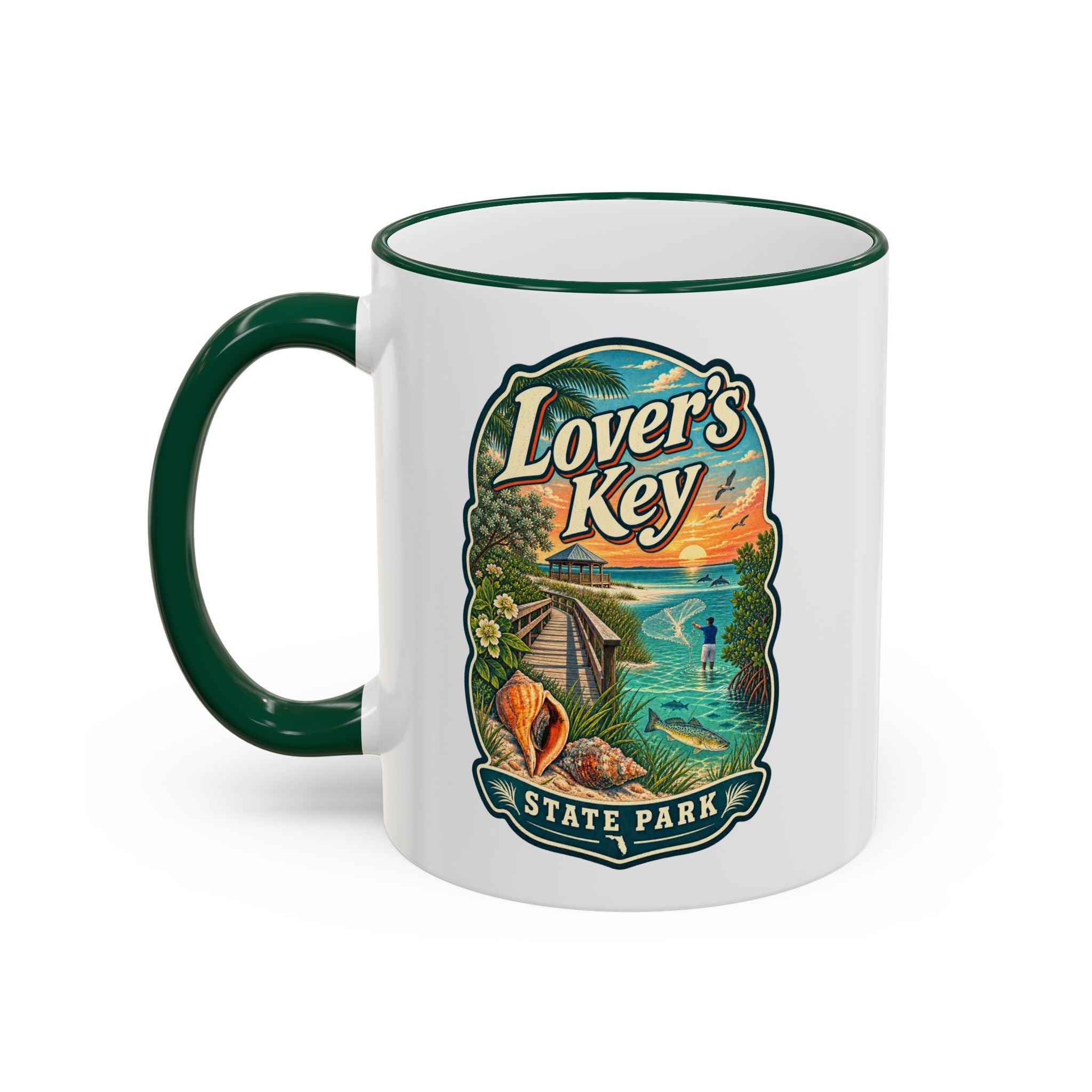 Lovers Key Accent Rim & Handle 11oz/15oz