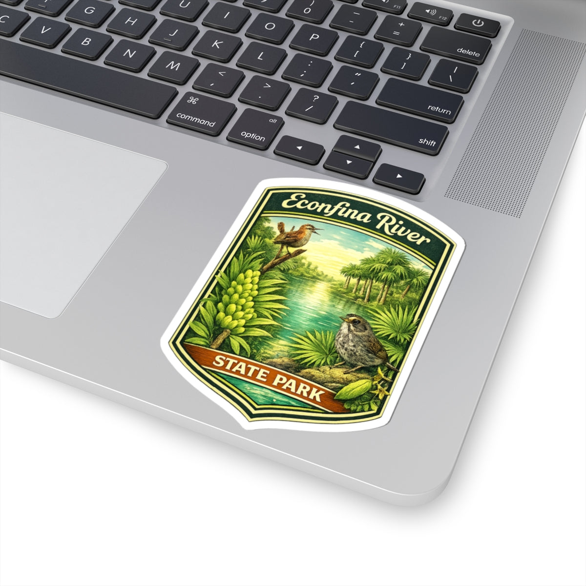 Econfina River State Park Sticker — Vintage Nature Badge Sticker (Kiss-Cut)