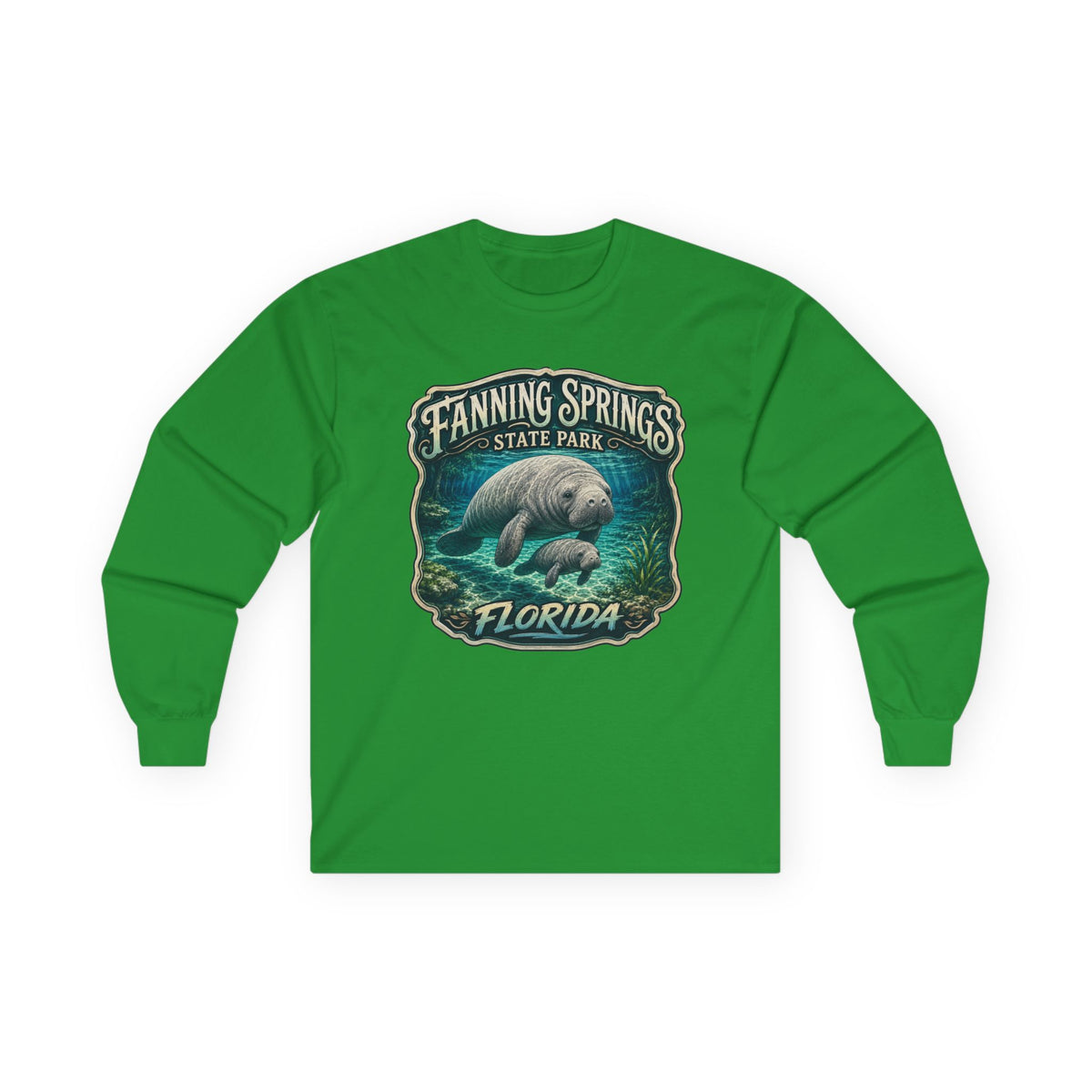 Manatee Mama Long Sleeve Tee — Vintage Fanning Springs