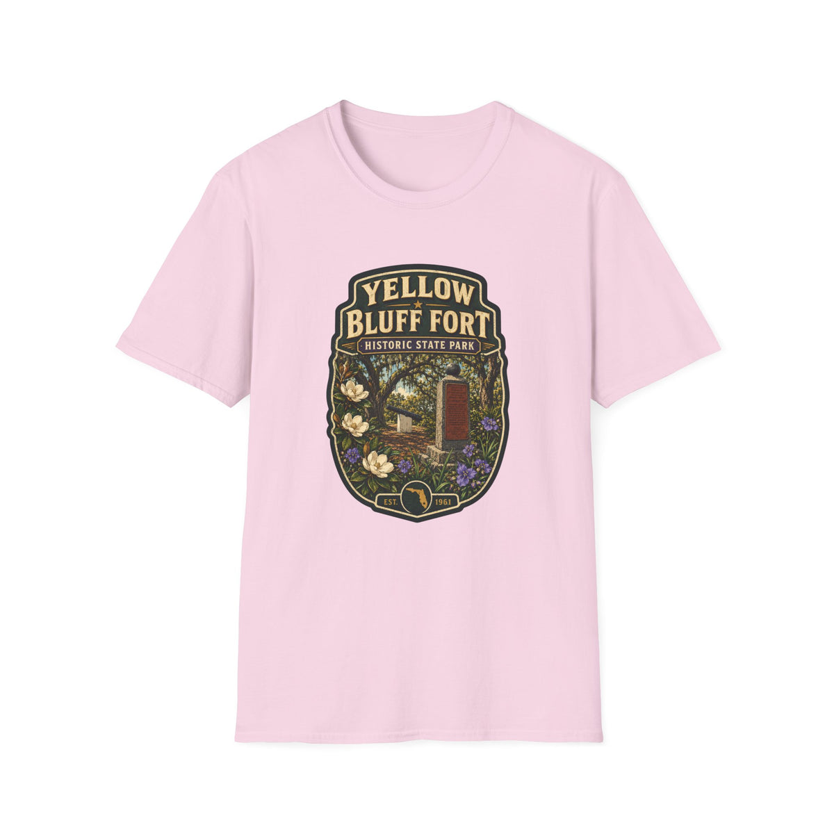 Yellow Bluff Fort — Retro Tee