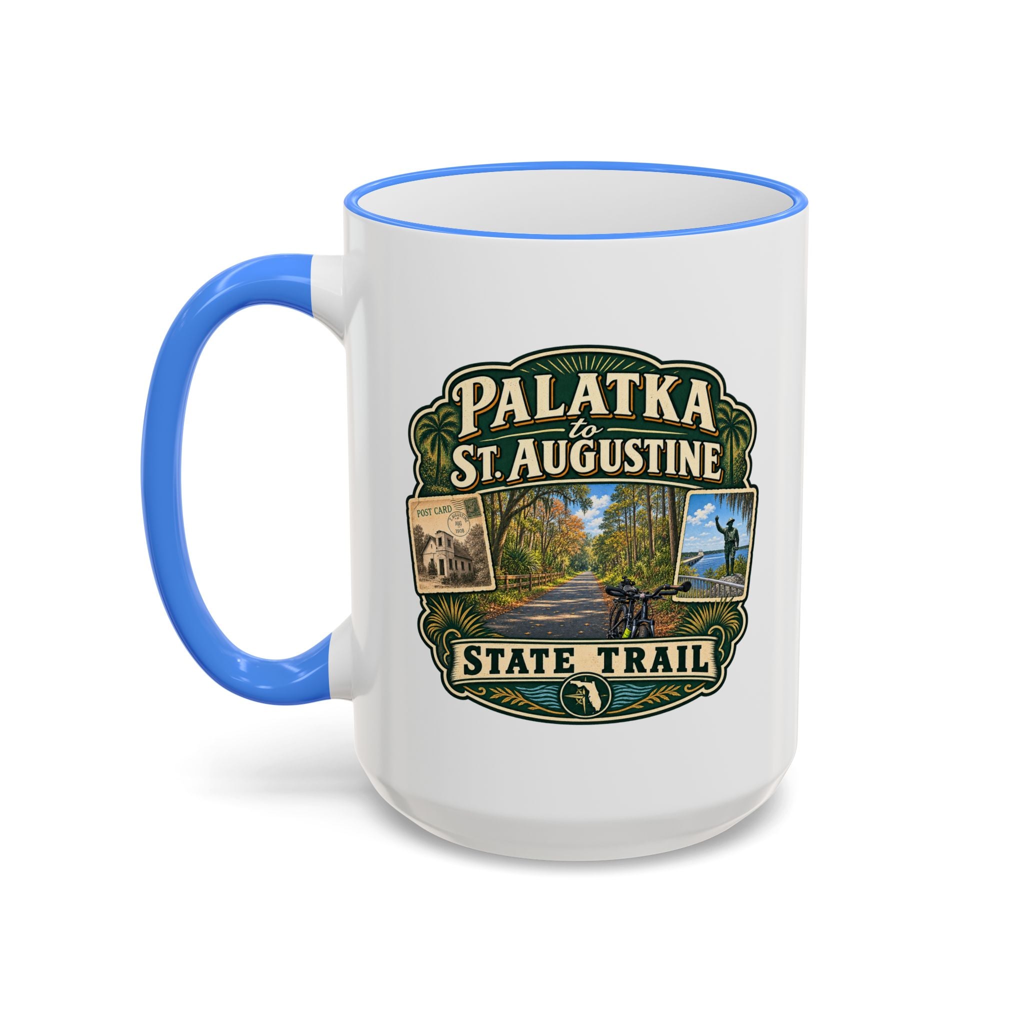 Palatka-to-St. Augustine Accent Rim & Handle 11oz/15oz