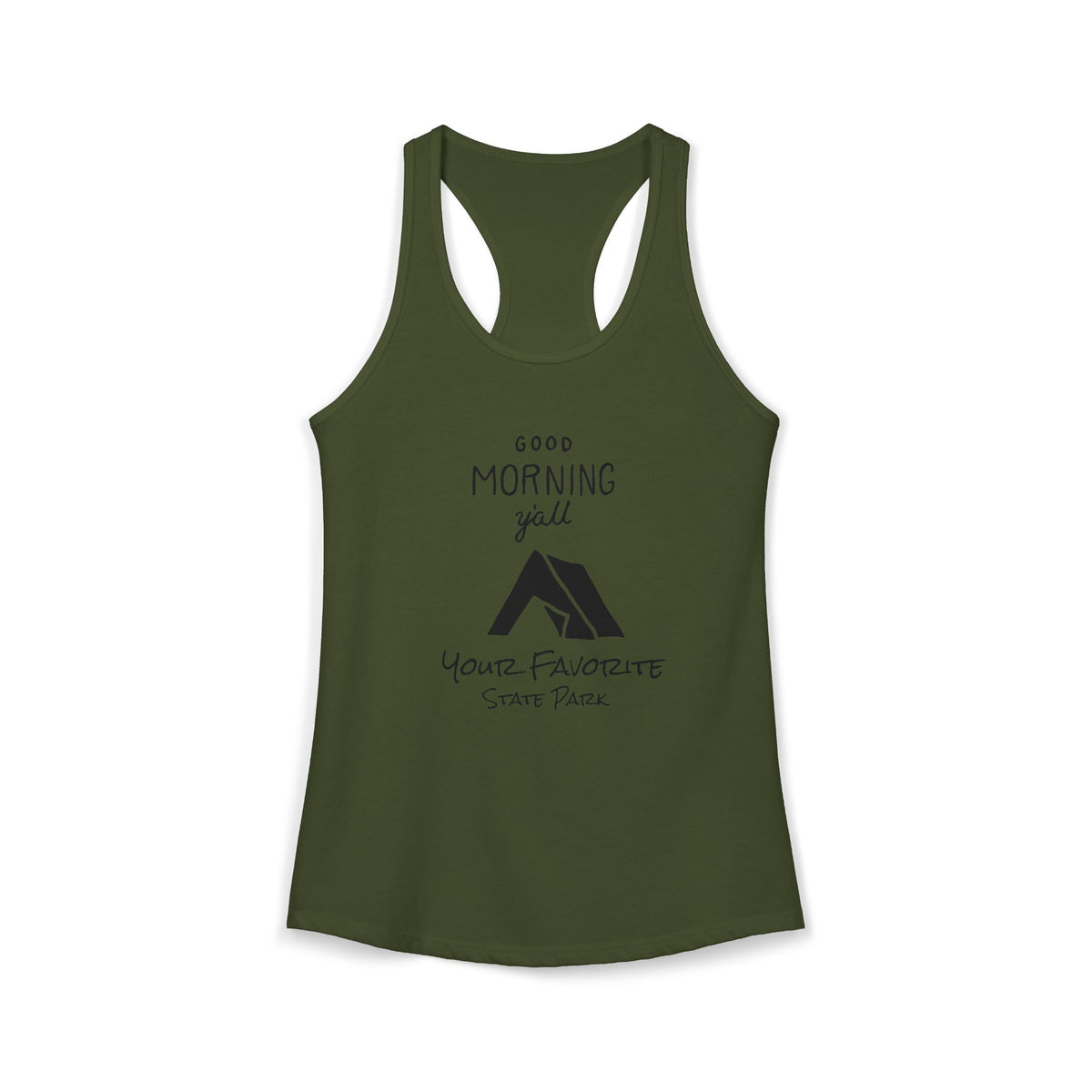 CUSTOMIZABLE Morning Ya'll Racerback Tank