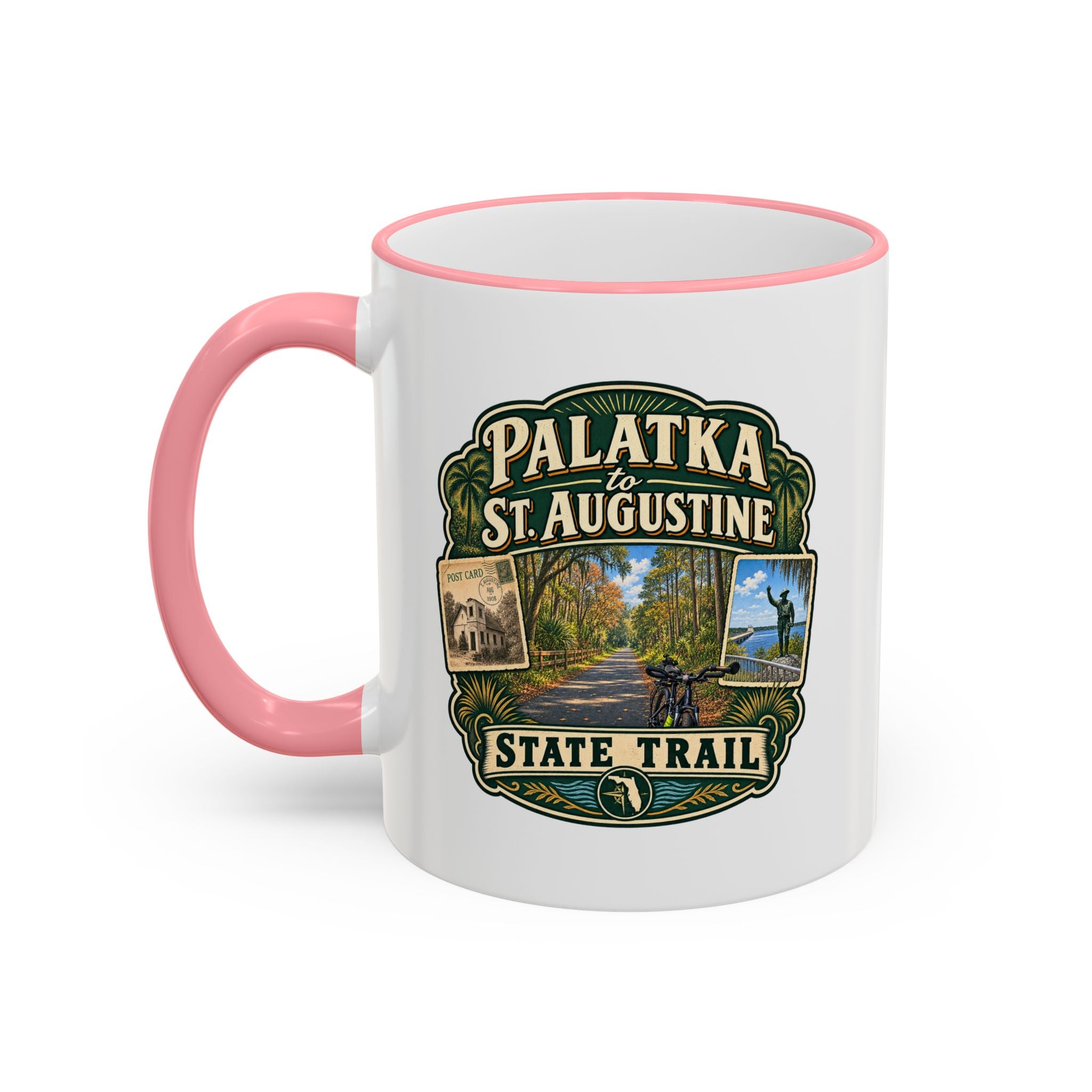 Palatka-to-St. Augustine Accent Rim & Handle 11oz/15oz