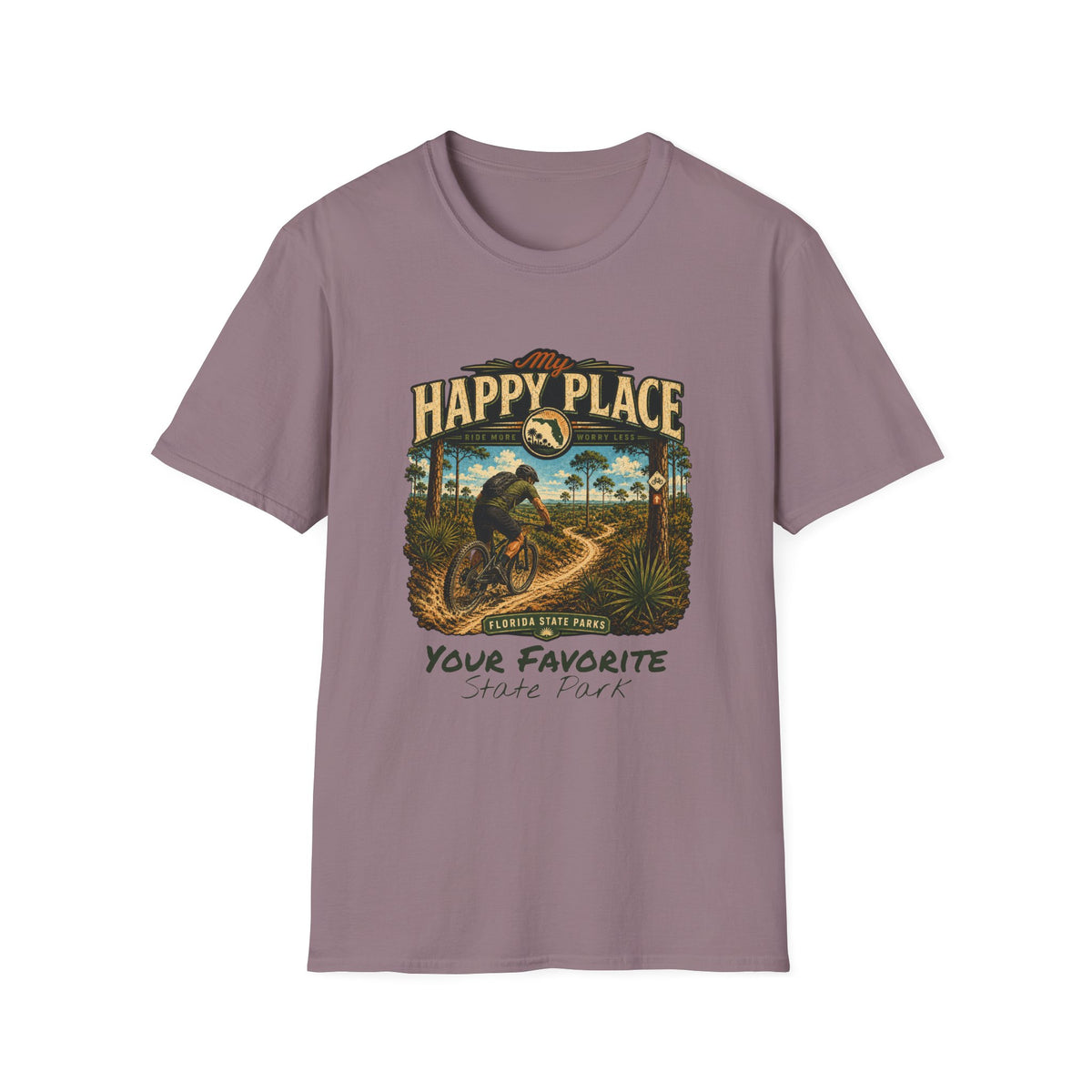 CUSTOMIZABLE Mountain Bike- Retro Tee