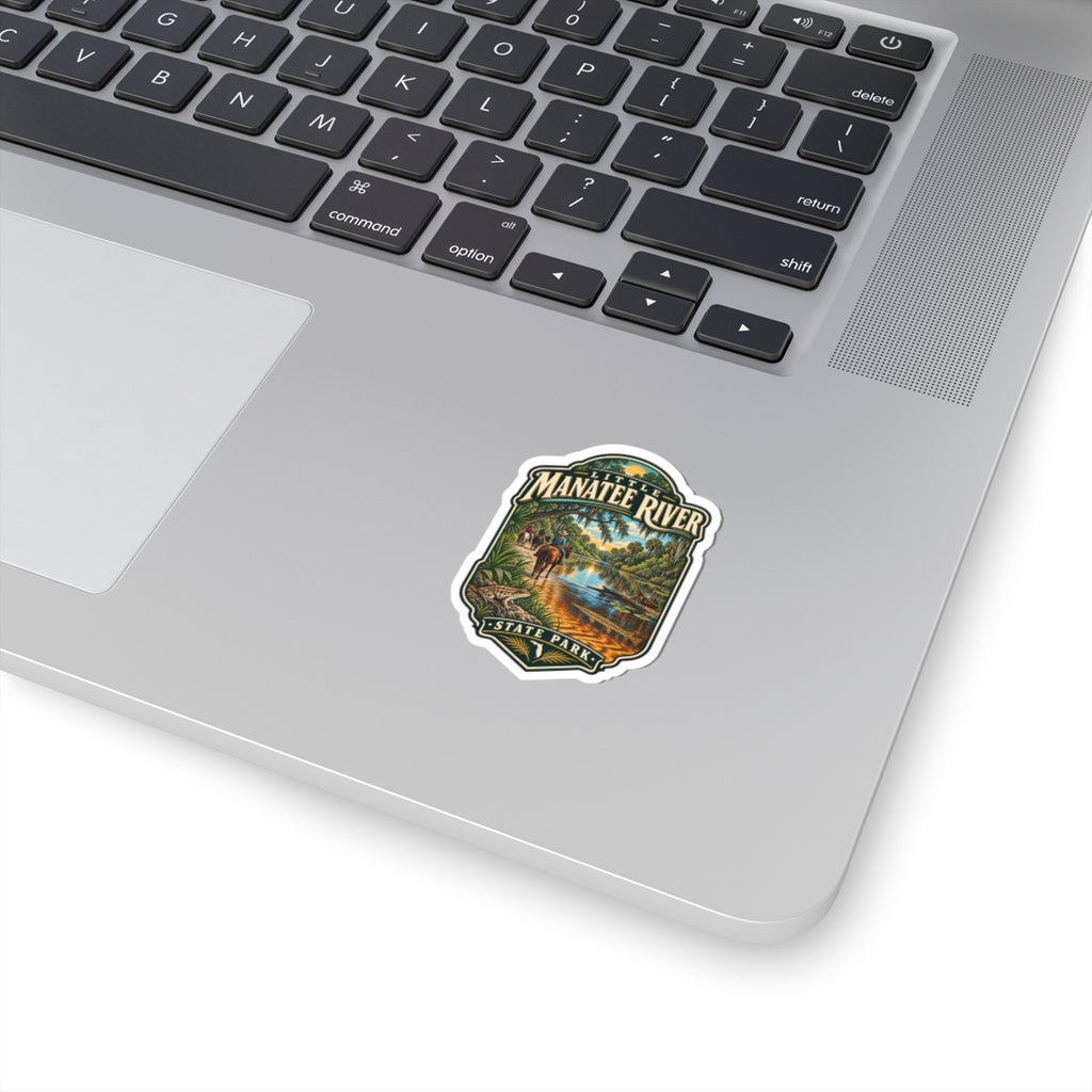 Little Manatee River State Park Scenic Sticker — Vintage River Landscape Kiss-Cut Decal