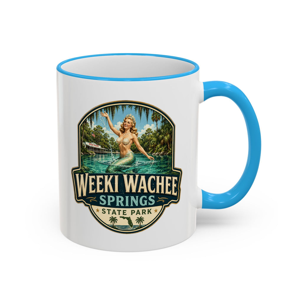 Weeki Wachee Vintage Mug — Accent Rim & Handle 11oz/15oz