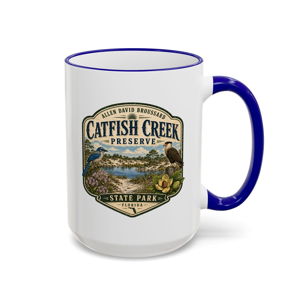 Catfish Creek Vintage Mug — Accent Rim & Handle 11oz/15oz