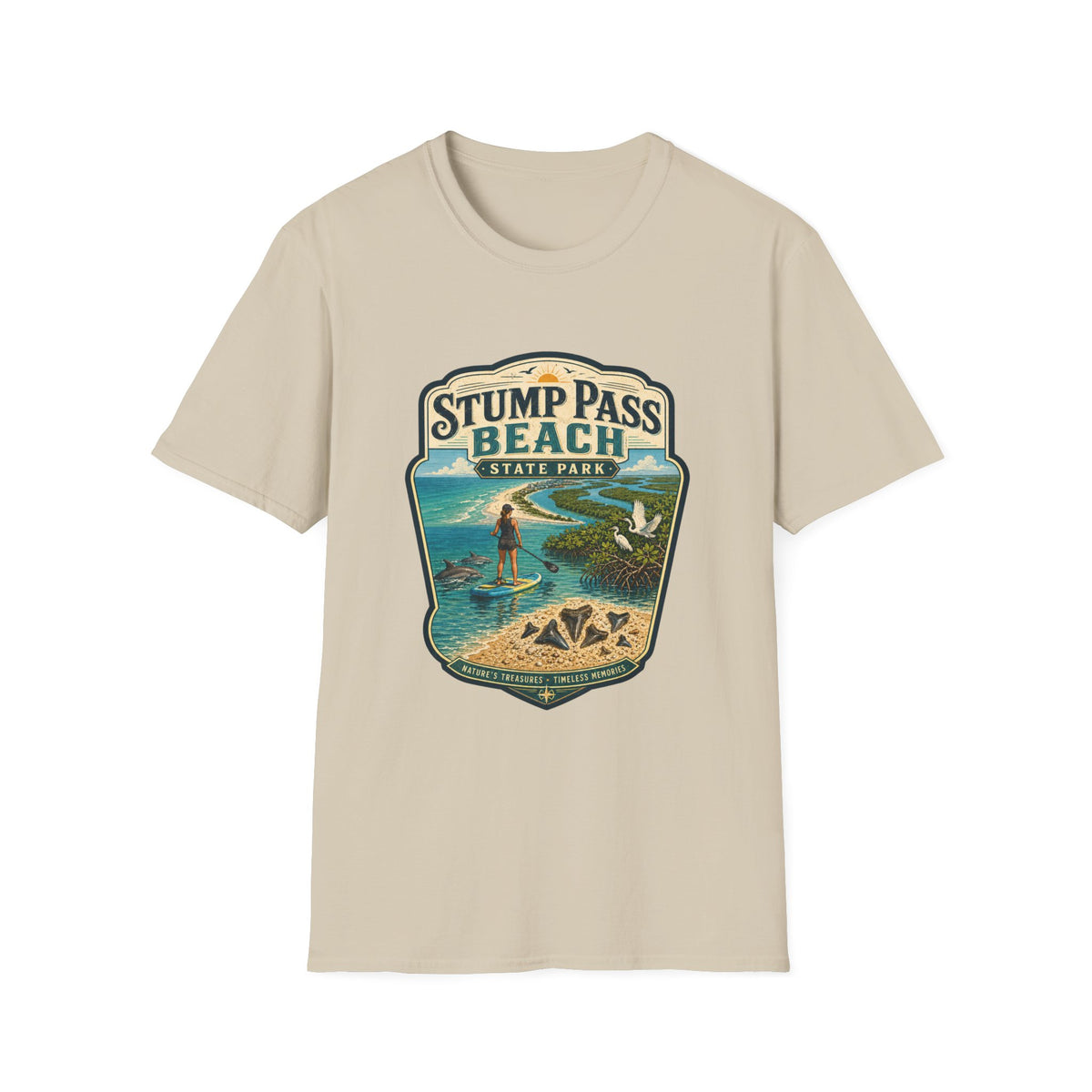 Stump Pass Beach — Retro Tee