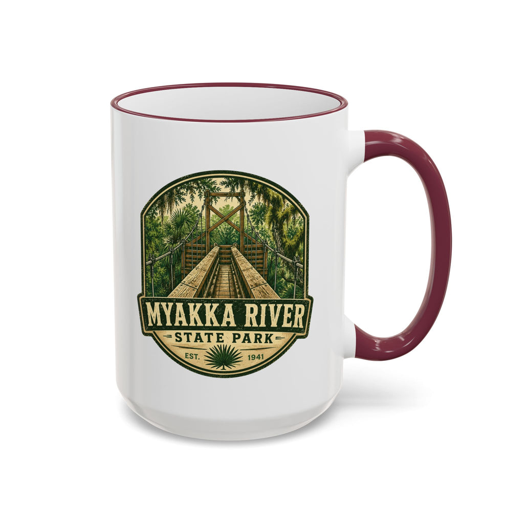 Myakka River Vintage Mug — Accent Rim & Handle 11oz/15oz