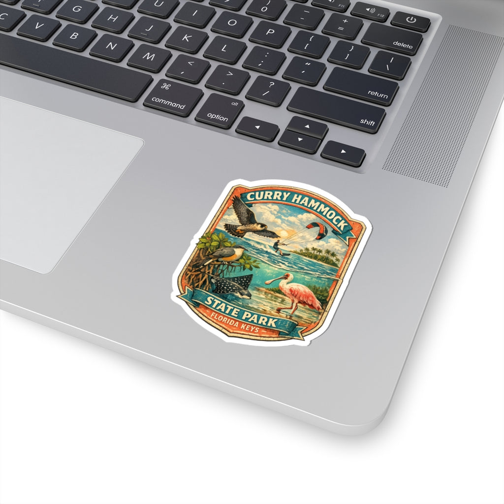 Curry Hammock State Park Sticker — Florida Keys Wildlife Vintage Travel Decal