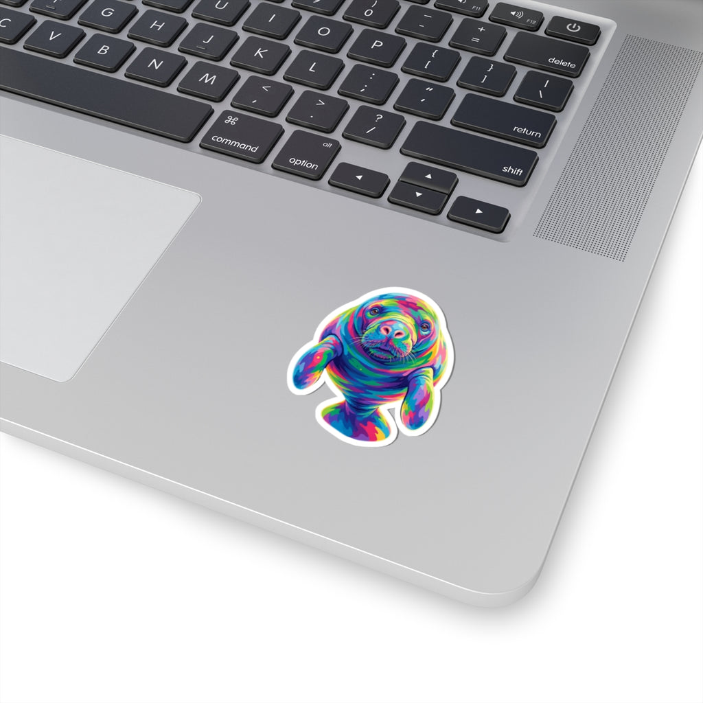 Rainbow Manatee Sticker