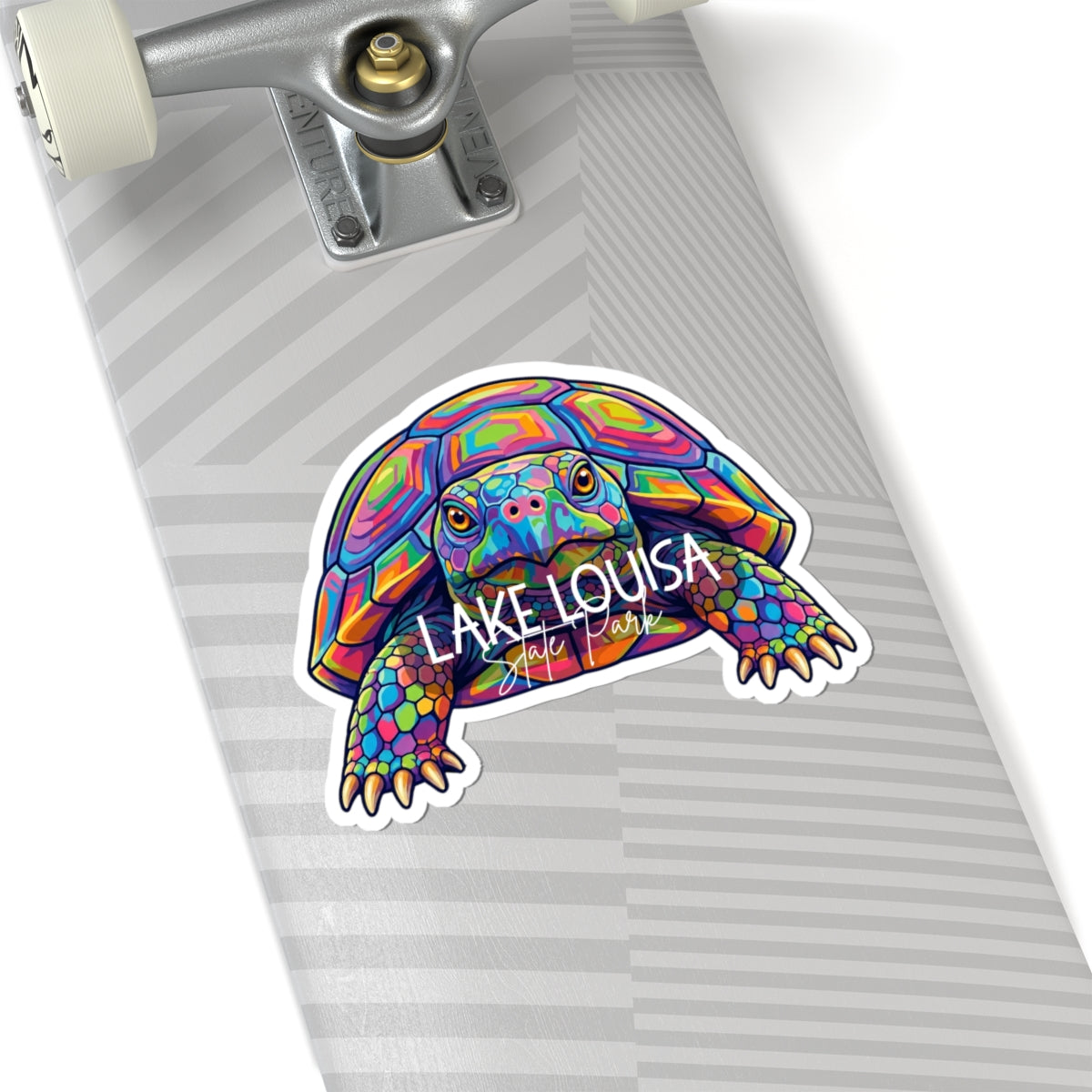 Lake Louisa Gopher Tortoise Kiss-Cut Sticker — Colorful Psychedelic Decal