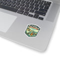 Kiss-Cut Sticker — Dr. Von D. Mizell–Eula Johnson State Park Retro Travel Badge