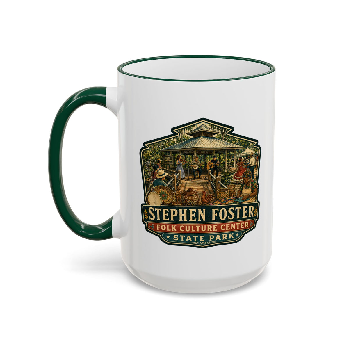 Stephen Foster Mug — Accent Rim & Handle 11oz/15oz