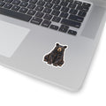Florida Black Bear Kiss-Cut Sticker — Realistic Sitting Bear Decal for Laptop, Water Bottle & Gear